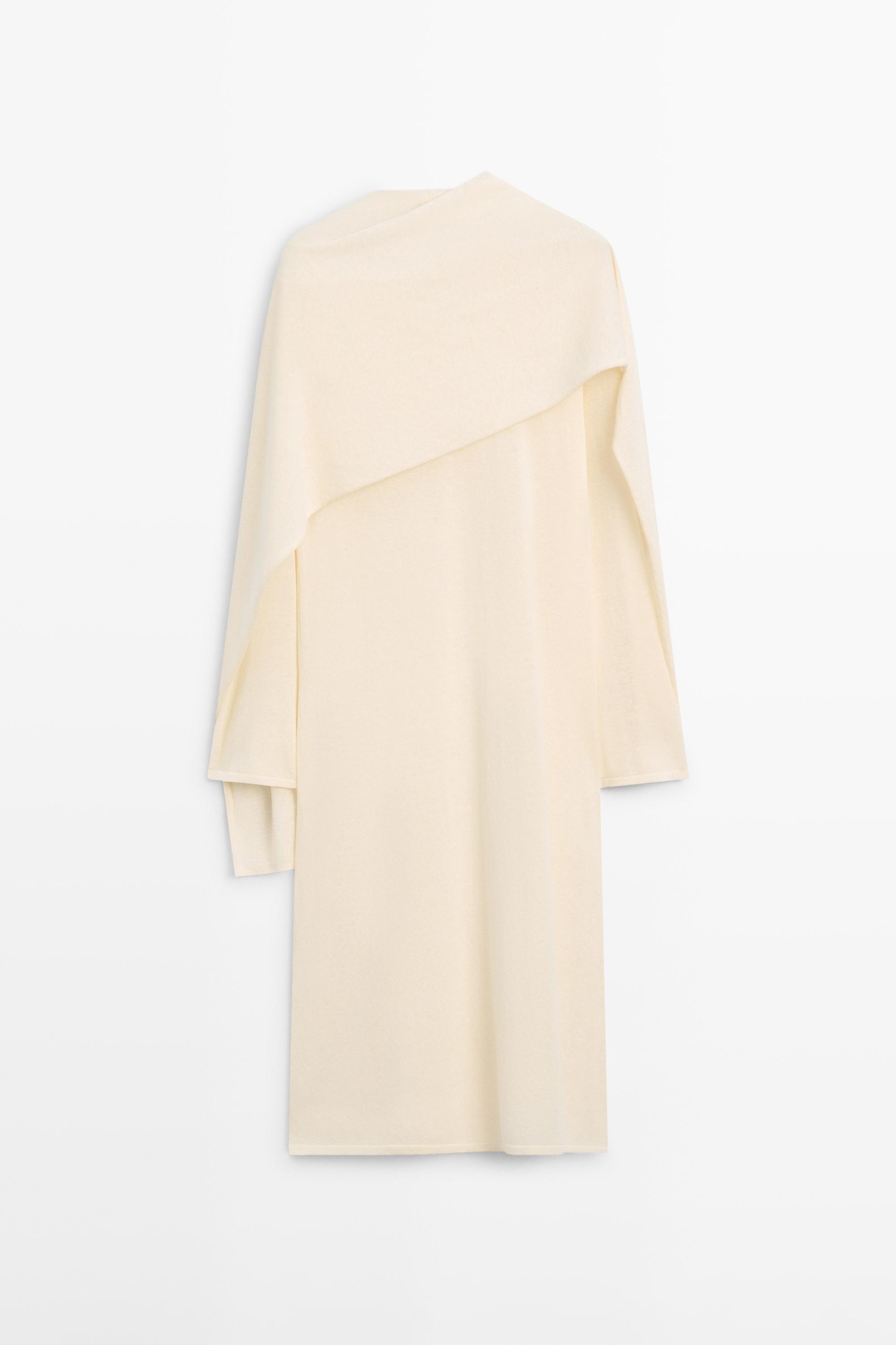 Total look flowing tunic dress — Vanilla