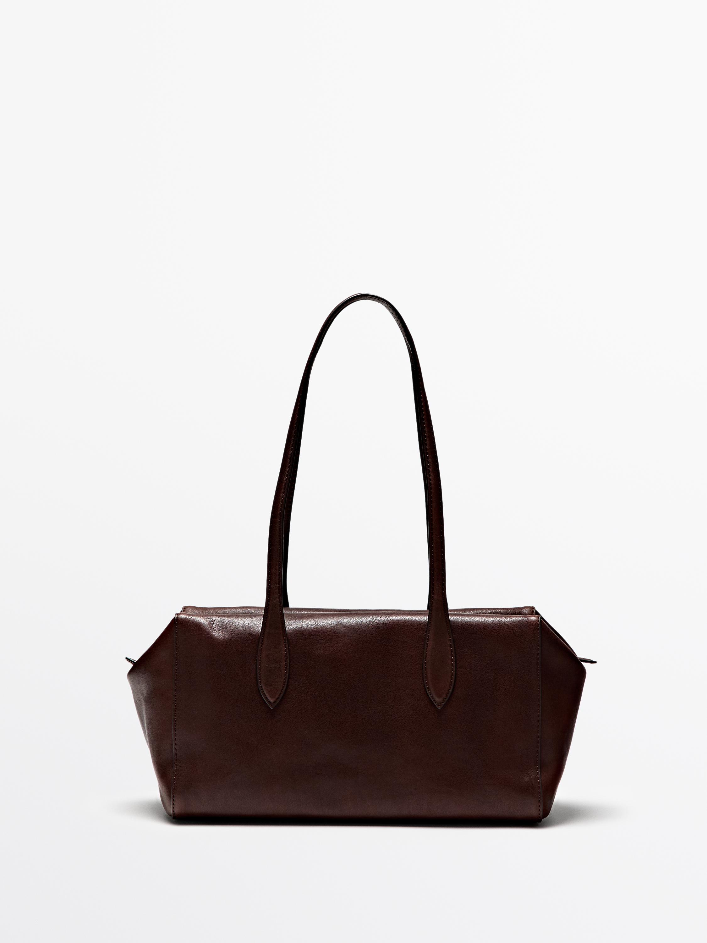 Sac satchel en cuir nappa