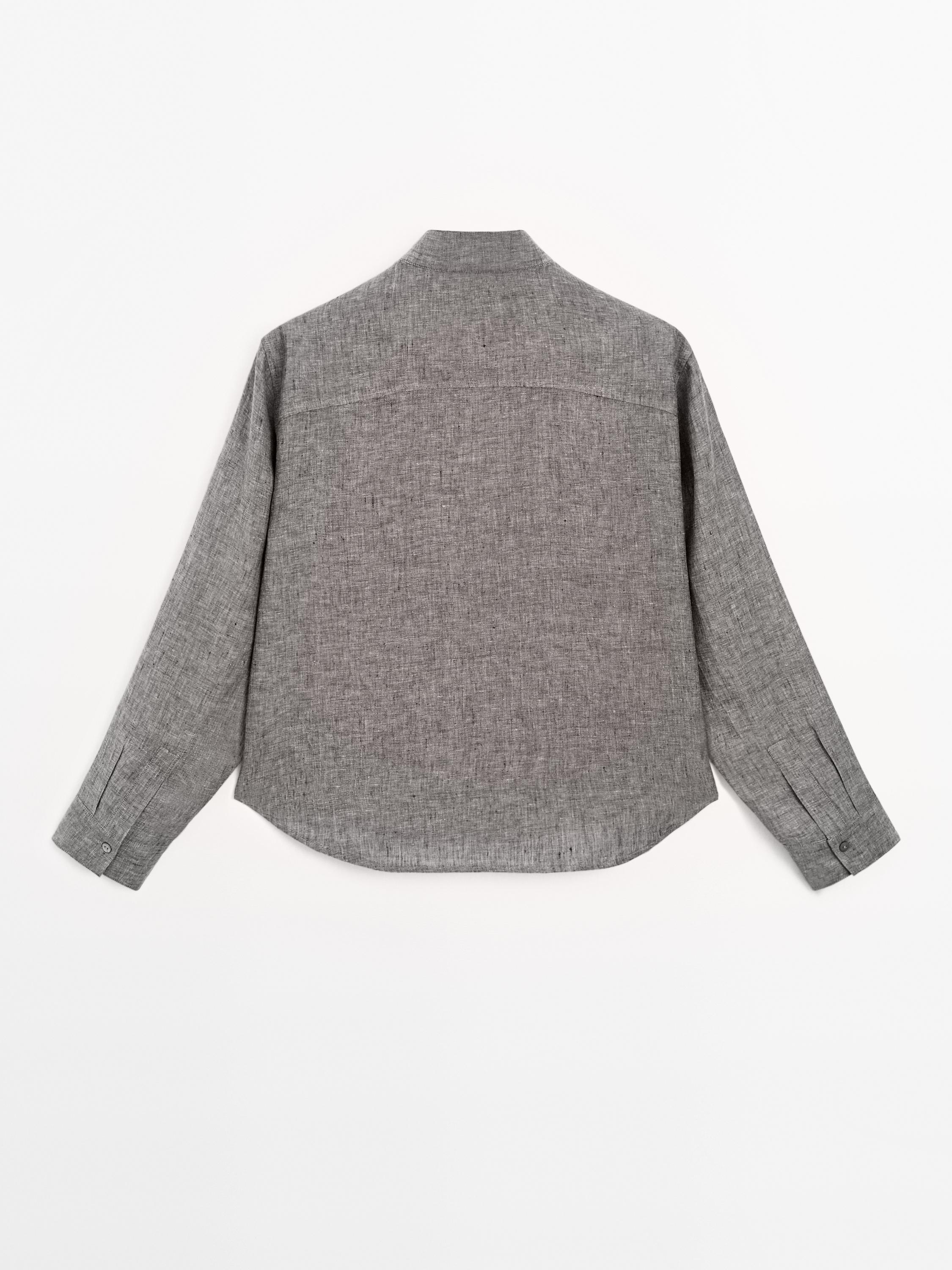 100% linen shirt with pintucks
