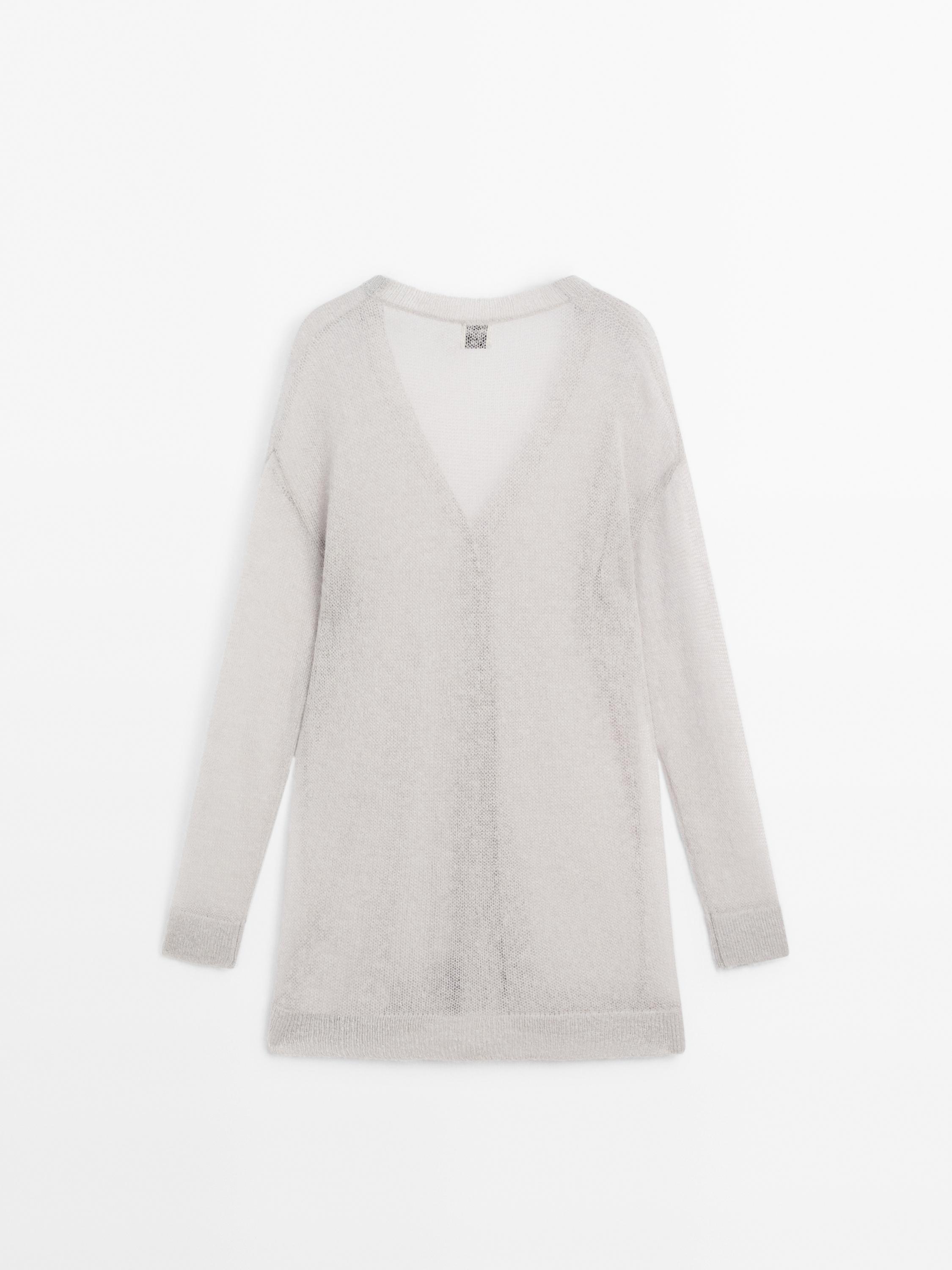 Long cutwork cardigan - Studio