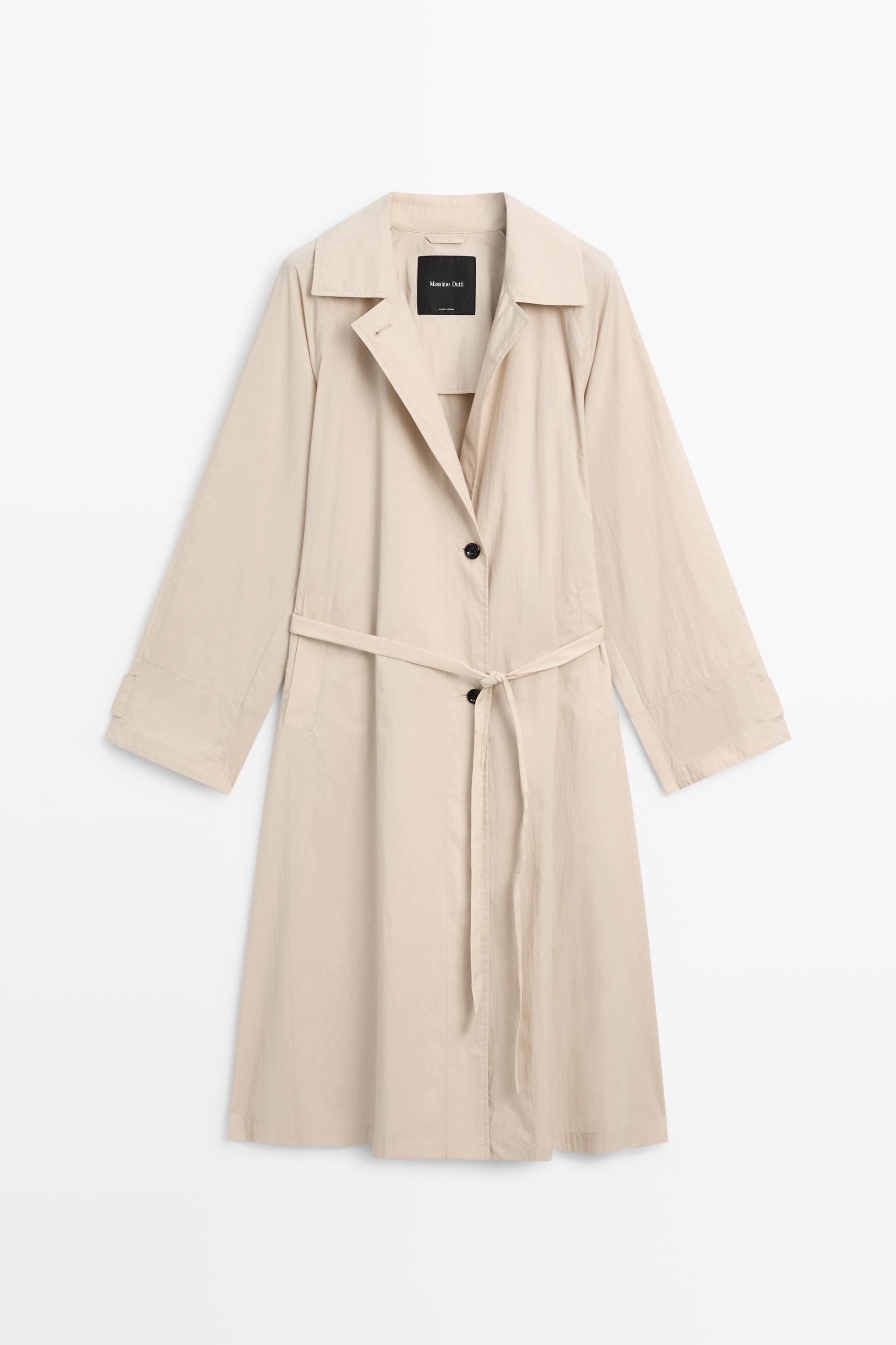 Long flowing trench coat — Beige