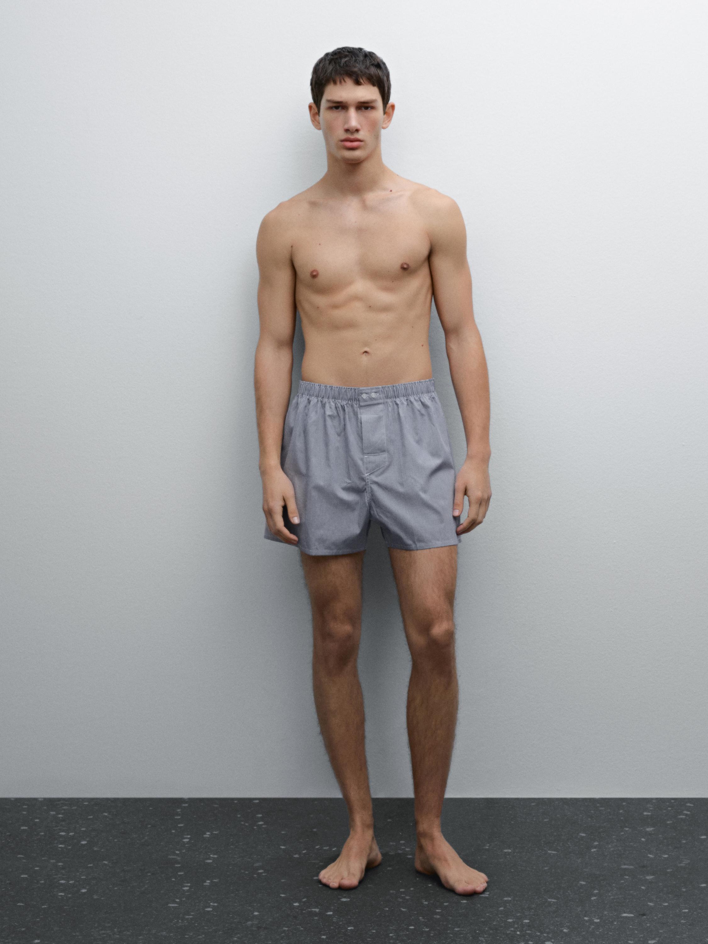 Gingham mini boxers