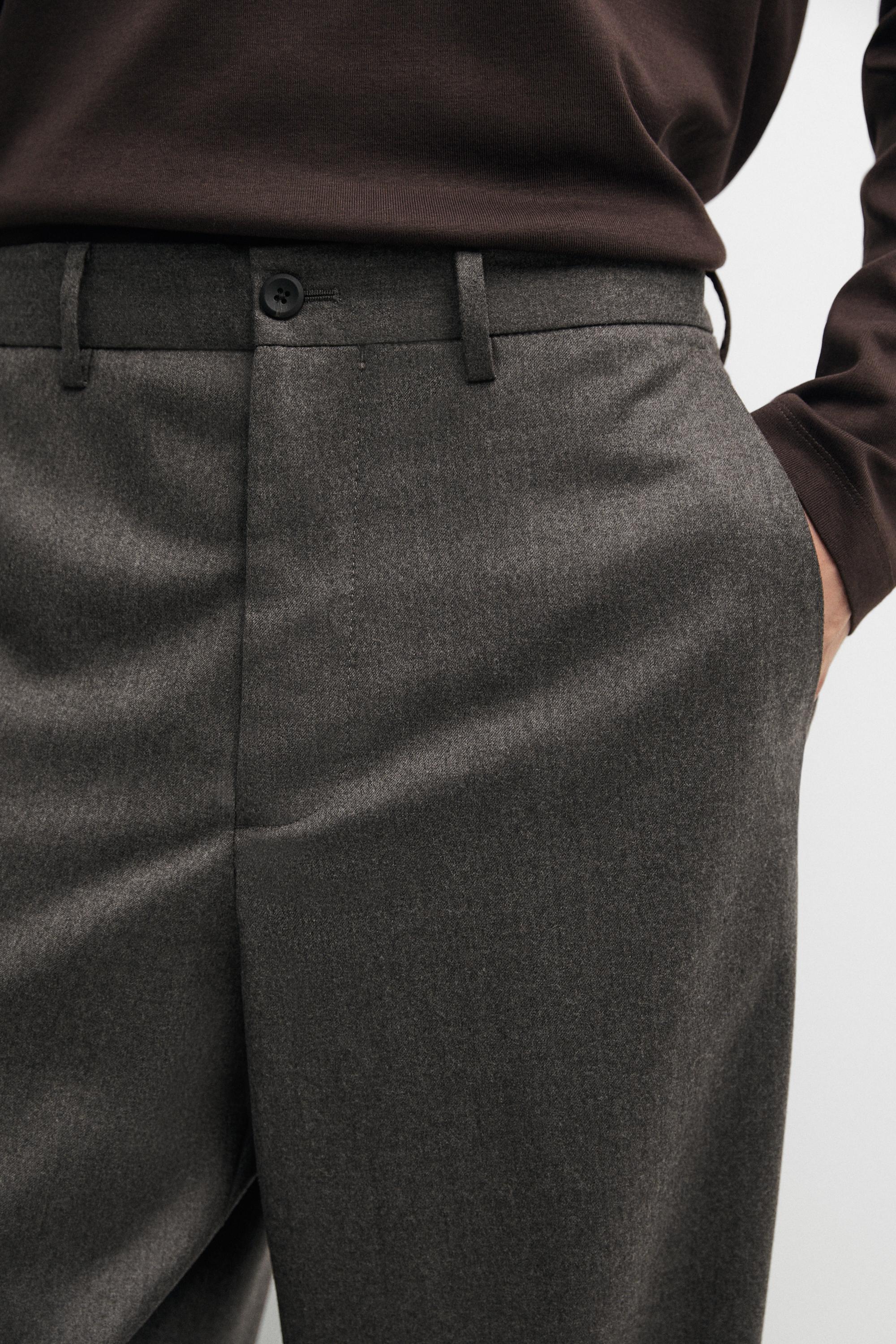 100% Wool Suit Pants — MINK
