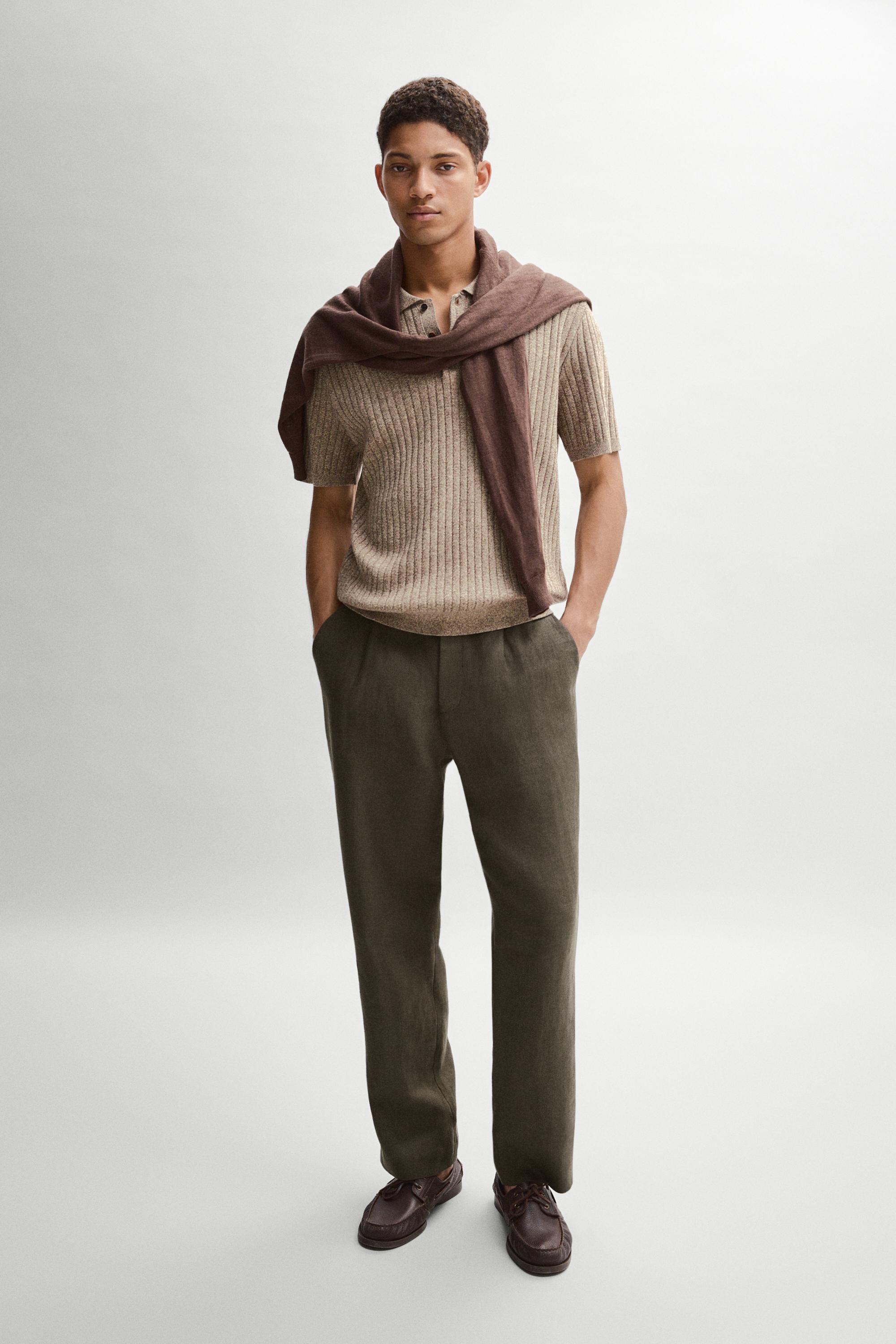 Jersey punto cuello polo algodón