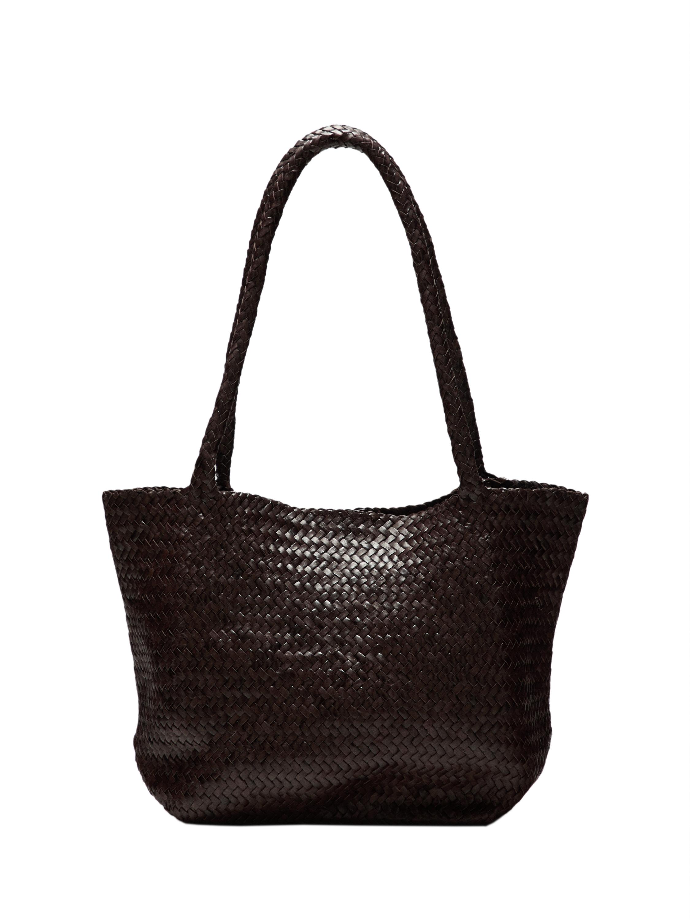 【Massimo dutti】トートバッグ Massimo Dutti Leather Tote Bag with a Crackled Finish