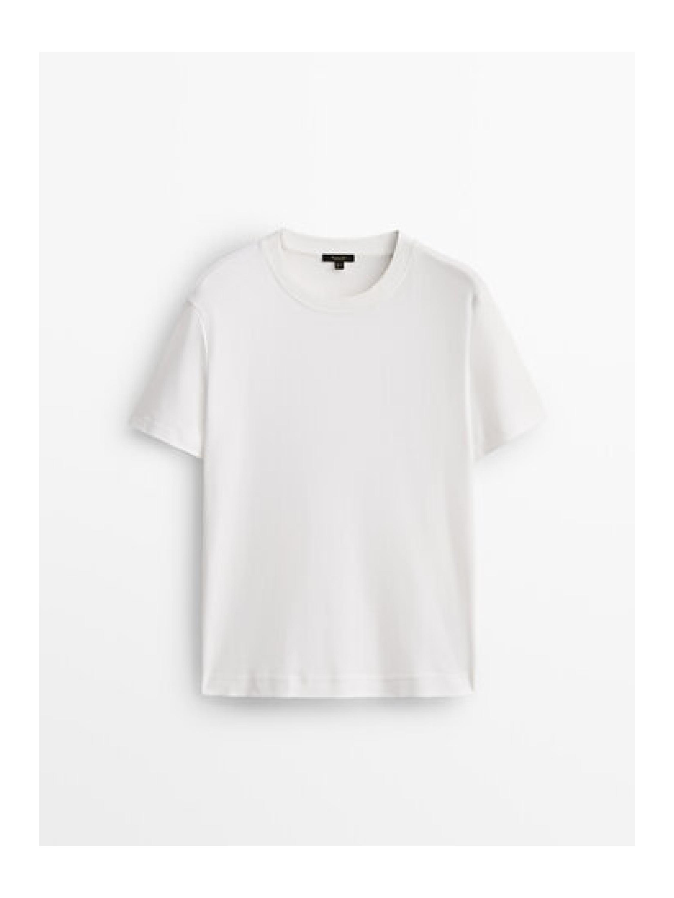 Short sleeve interlock T-shirt — Off white