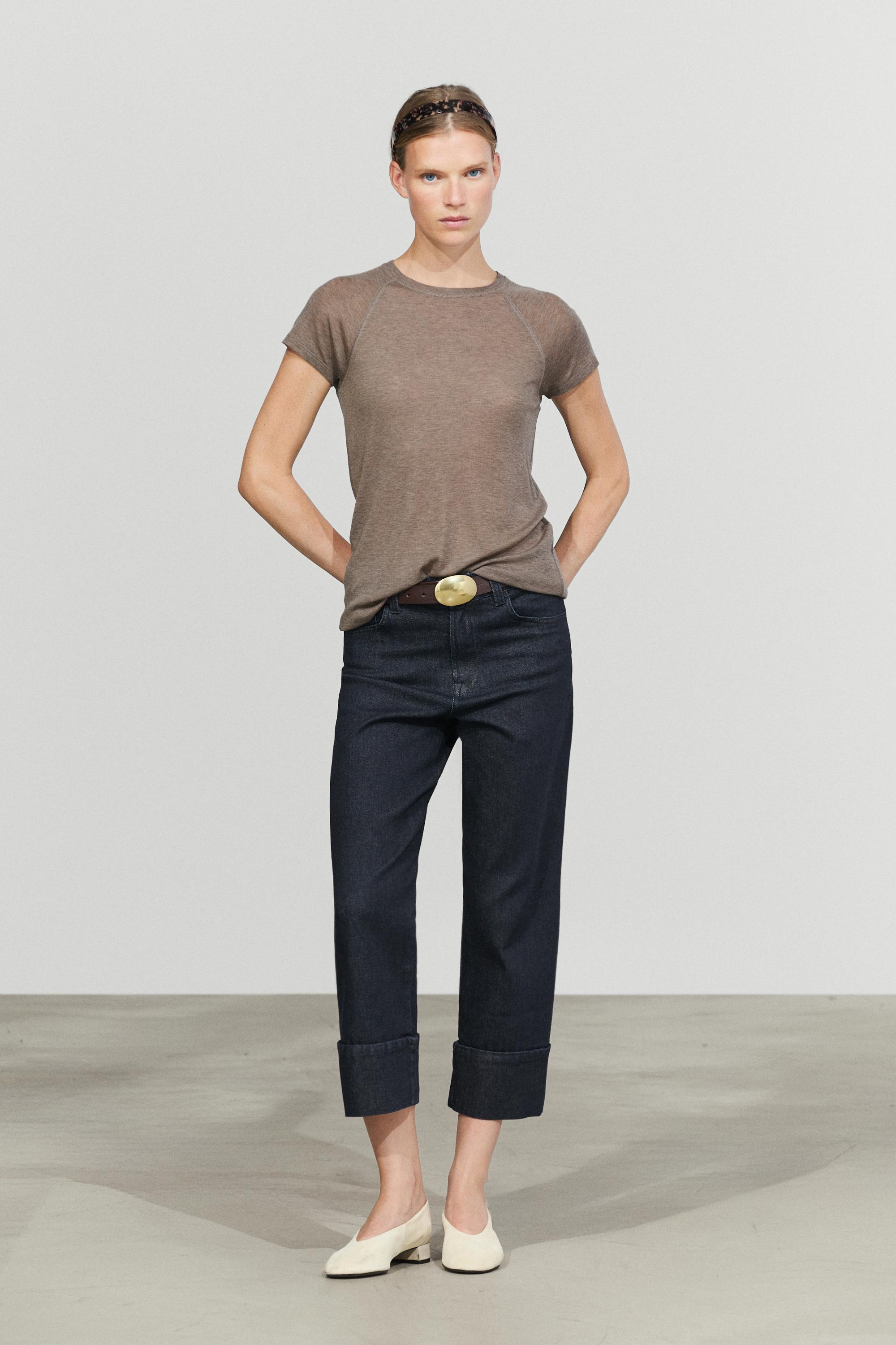 Short sleeve raglan T-shirt — MINK