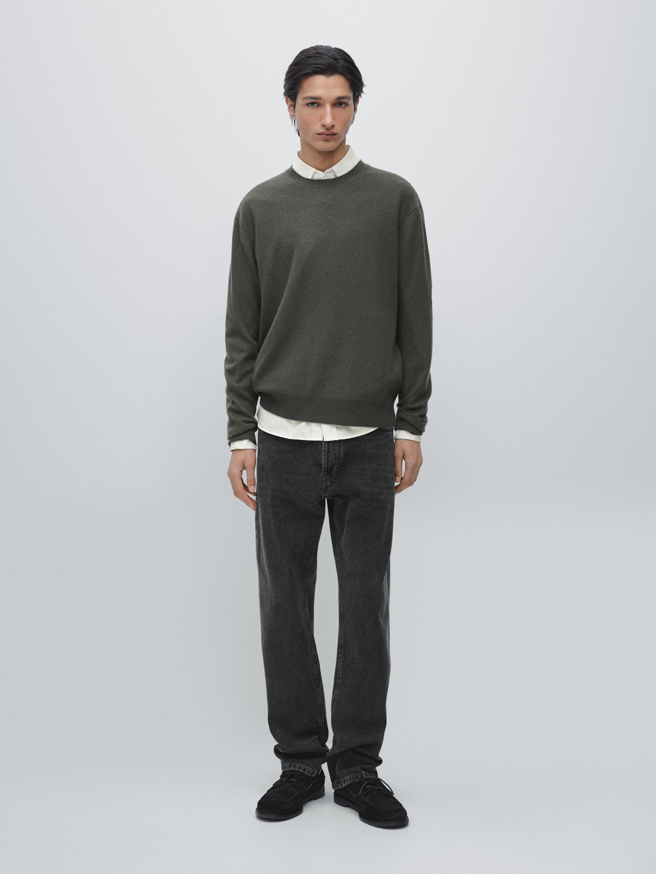 Strickpullover aus 100 % Kaschmir mit Rundausschnitt