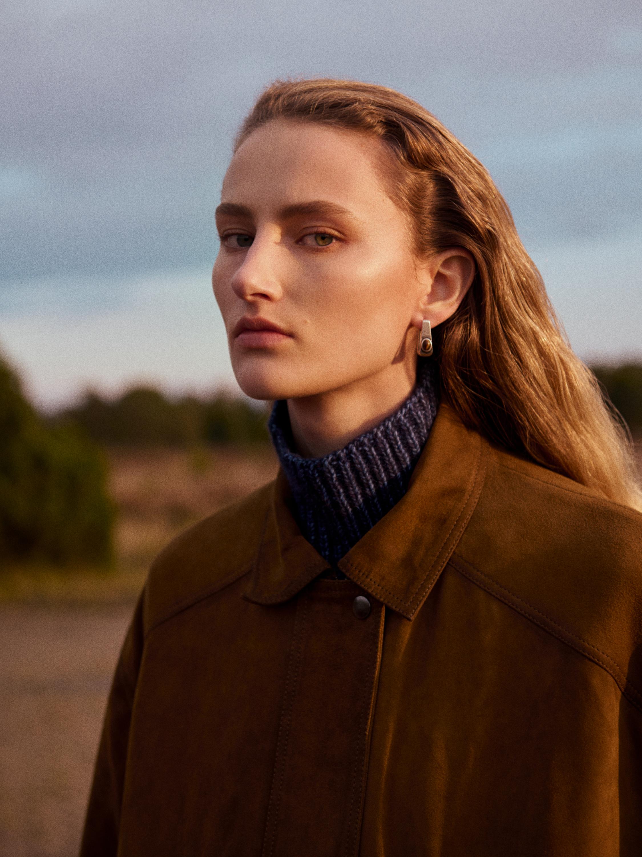 Gilet in maglia con collo dolcevita