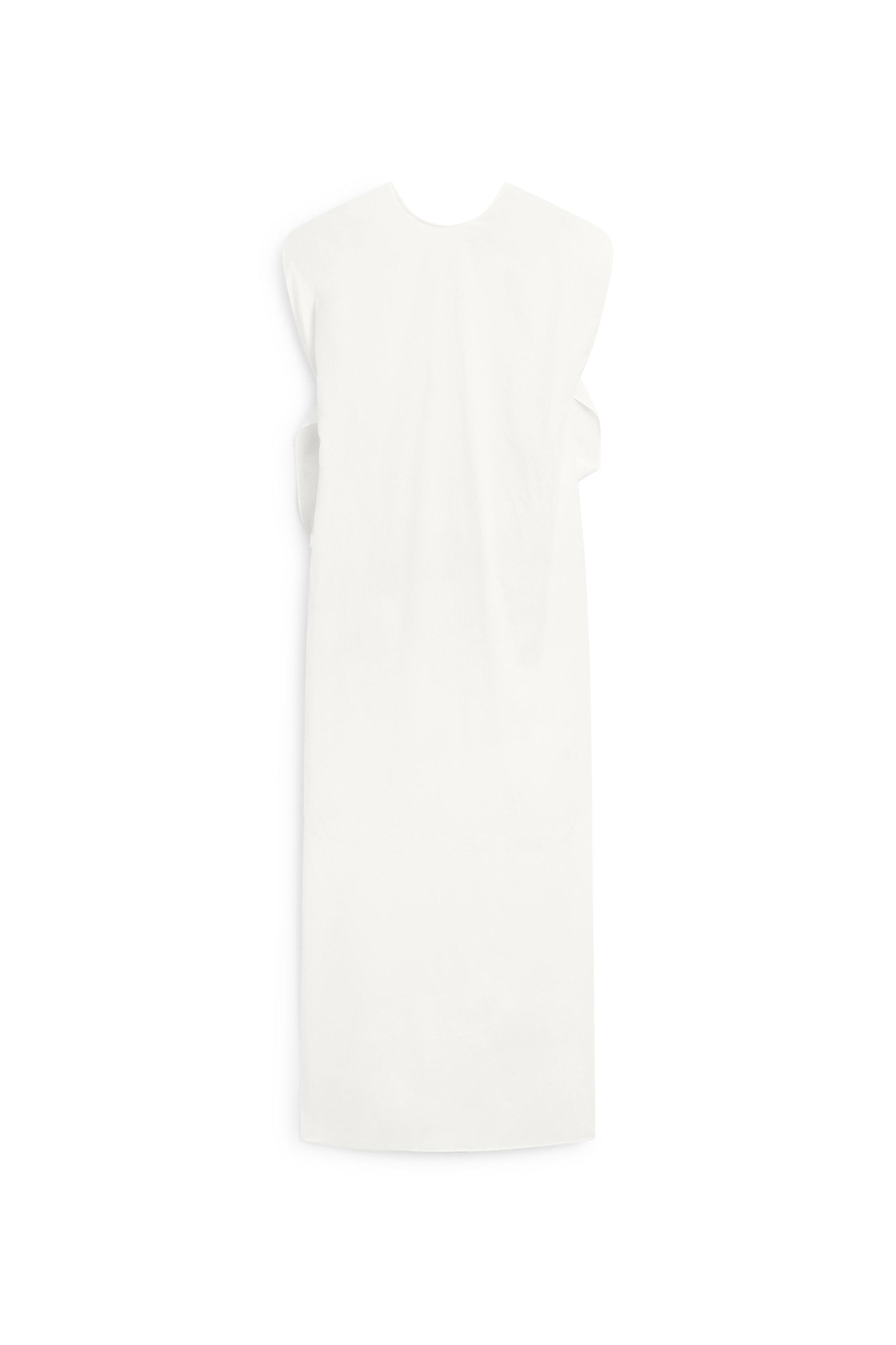 Asymmetric Dress - STUDIO — WHITE