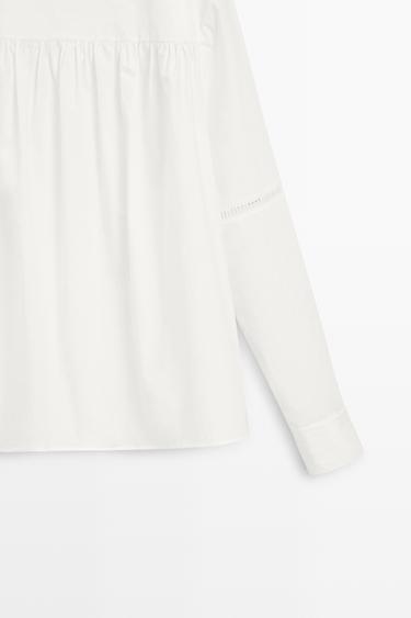 100% Cotton Puffed Sleeve Blouse - STUDIO — Off white 7