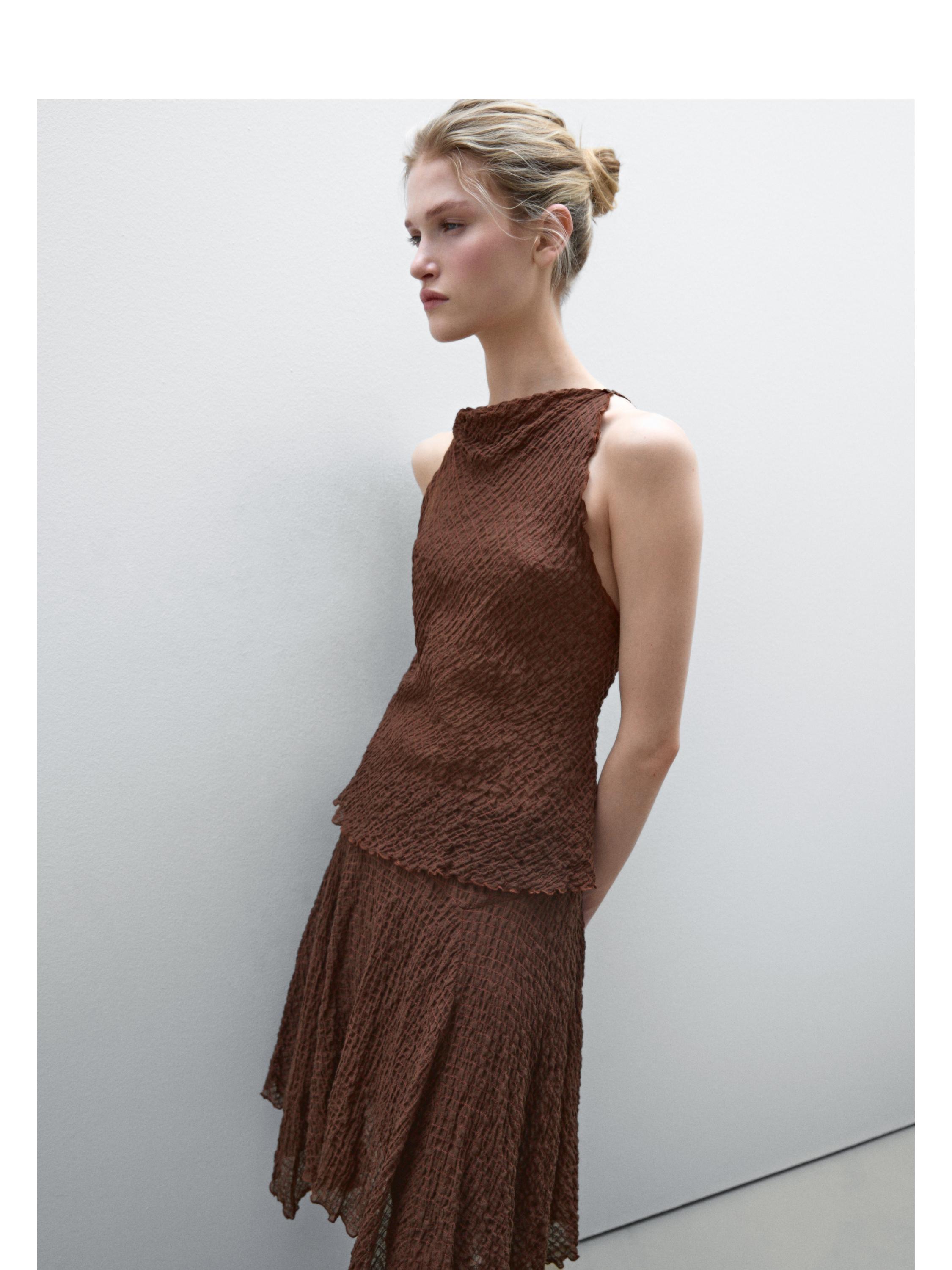 【Massimo Dutti】Flowing check skirt with asymmetric hem 0520184471701-o6.jpg?ts=