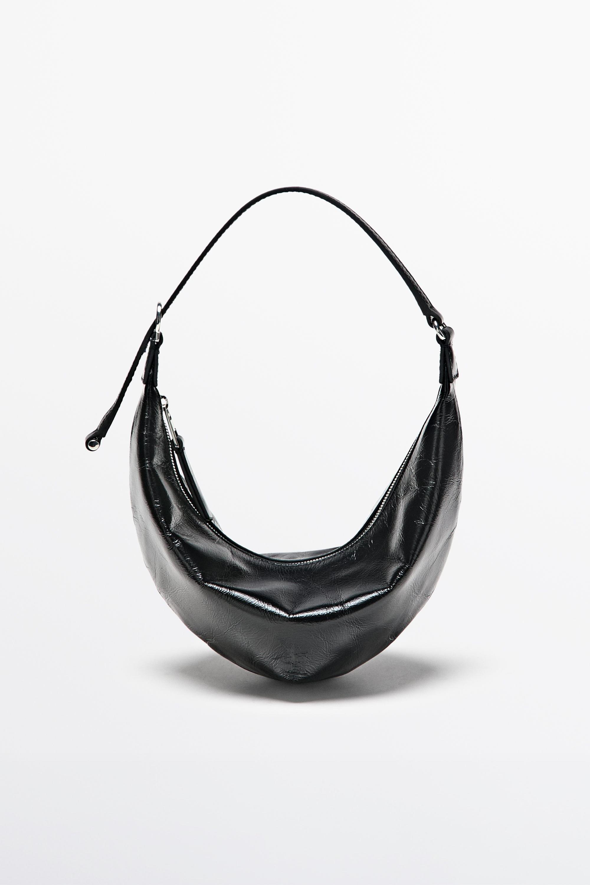 Nappa leather mini bag — BLACK