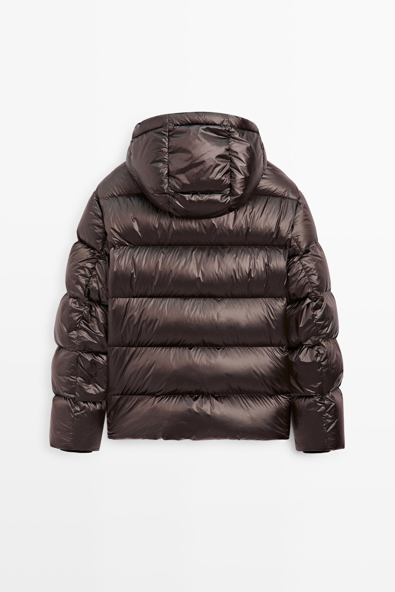 Shiny down jacket — PURPLE