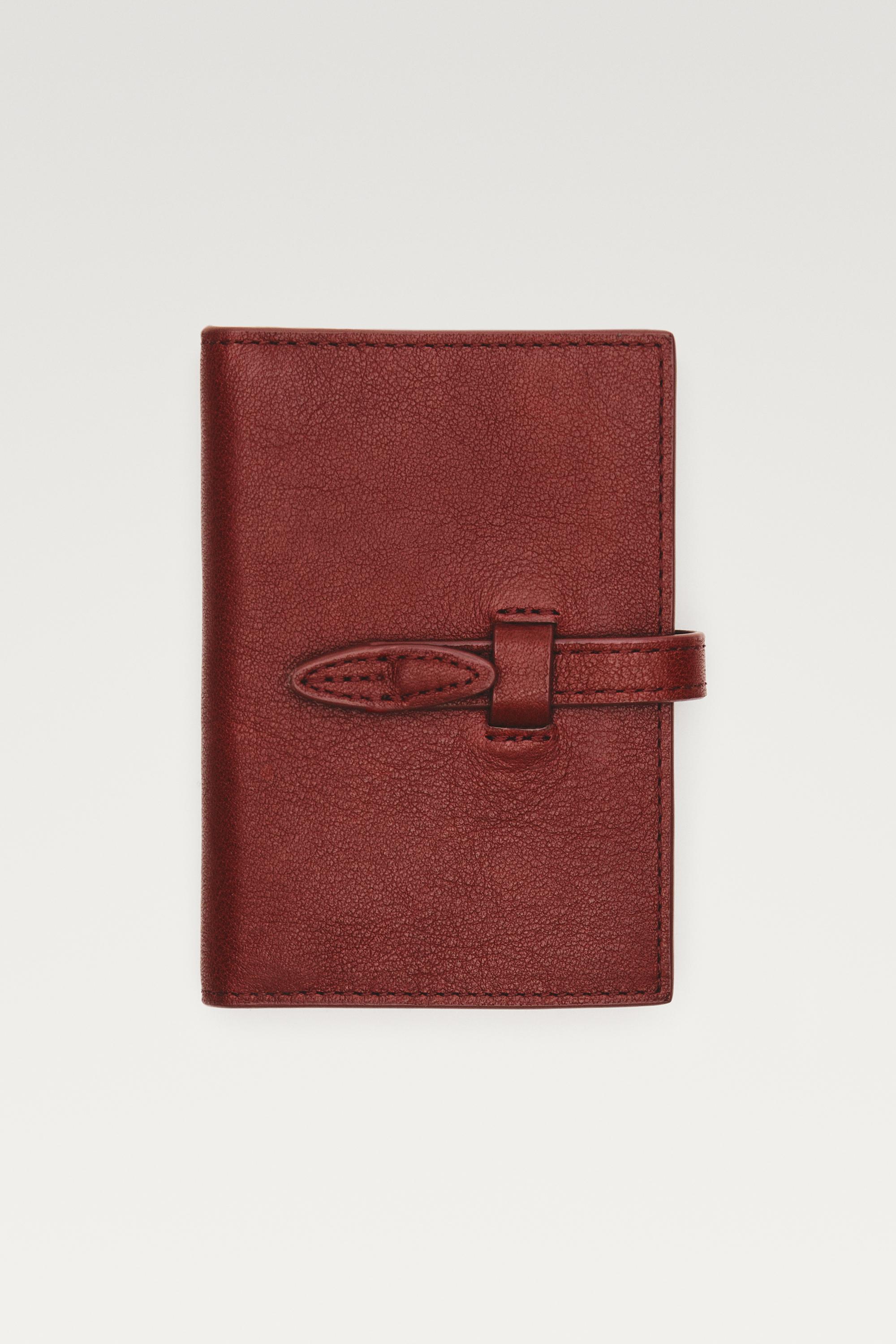 Portefeuille en cuir nappa