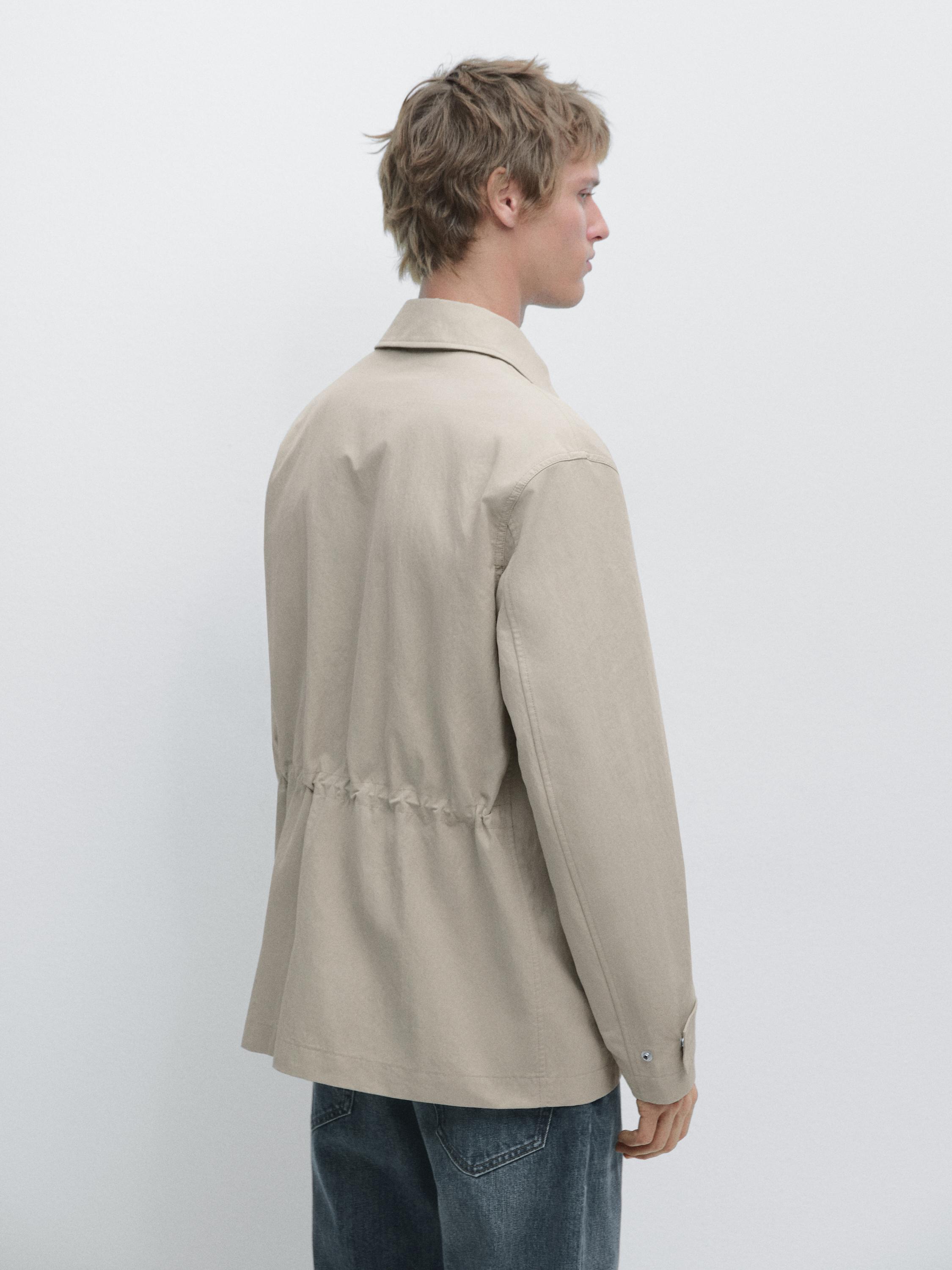 Jacket with pocket details — STONE