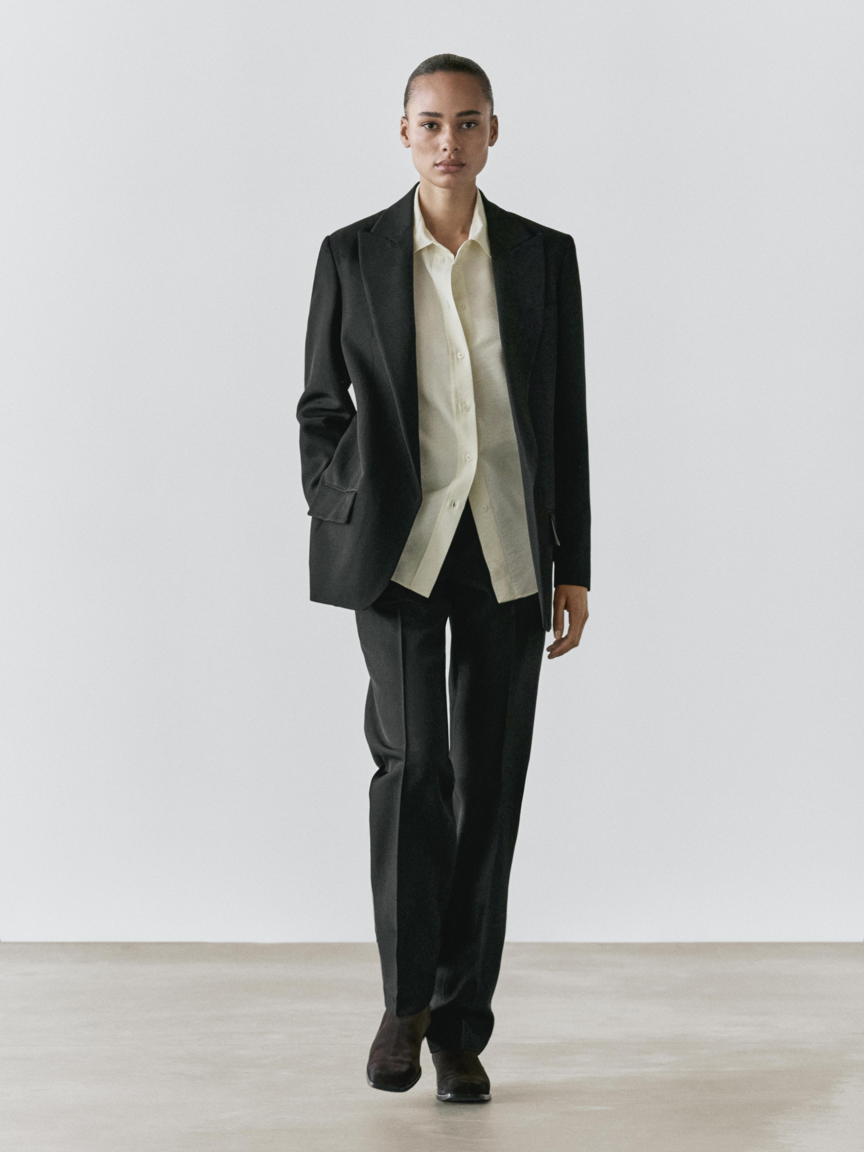 Veste de tailleur en crêpe
