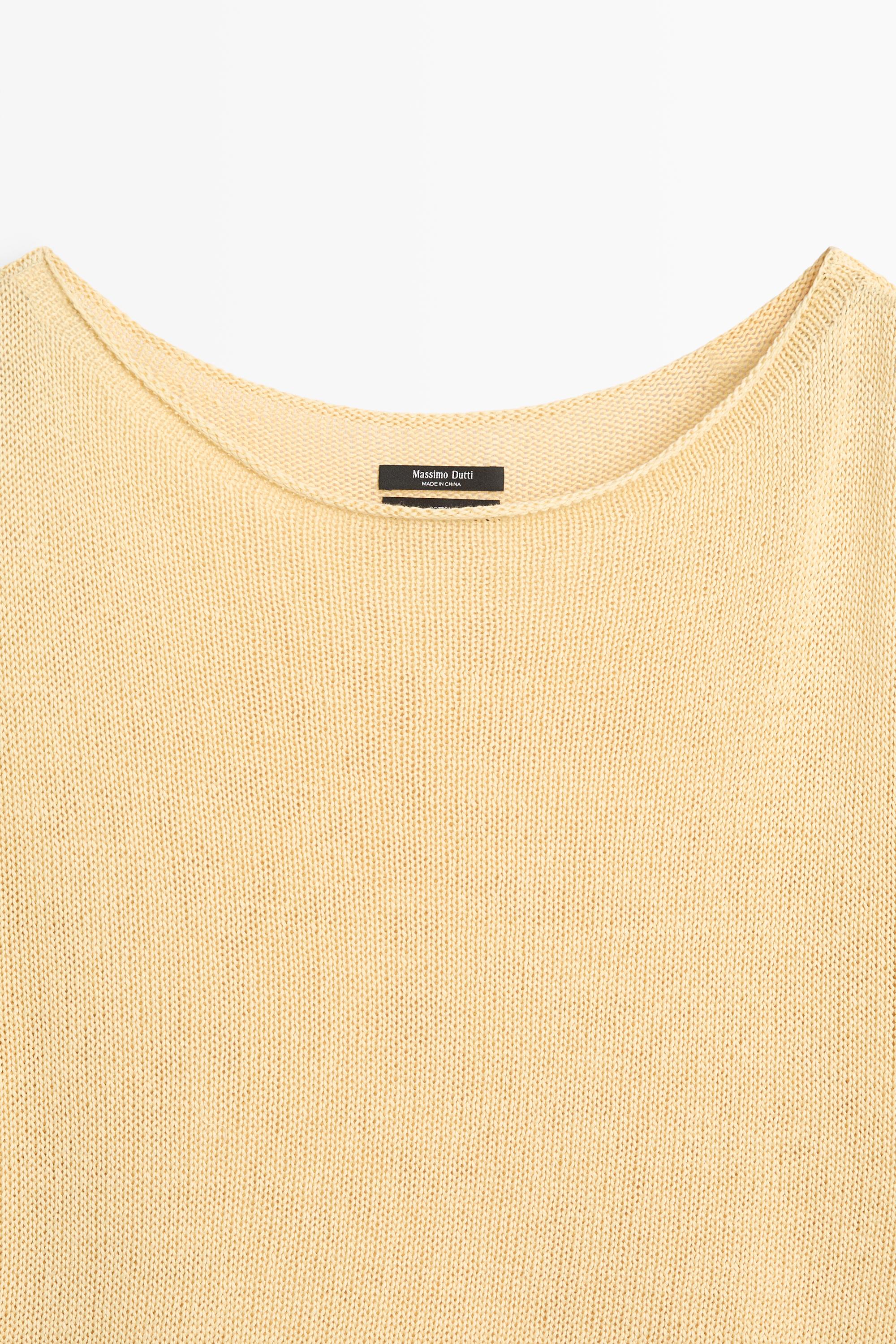 100% mercerised cotton sweater — GOLDEN