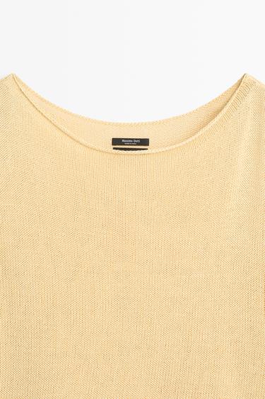100% mercerised cotton sweater — GOLDEN 4