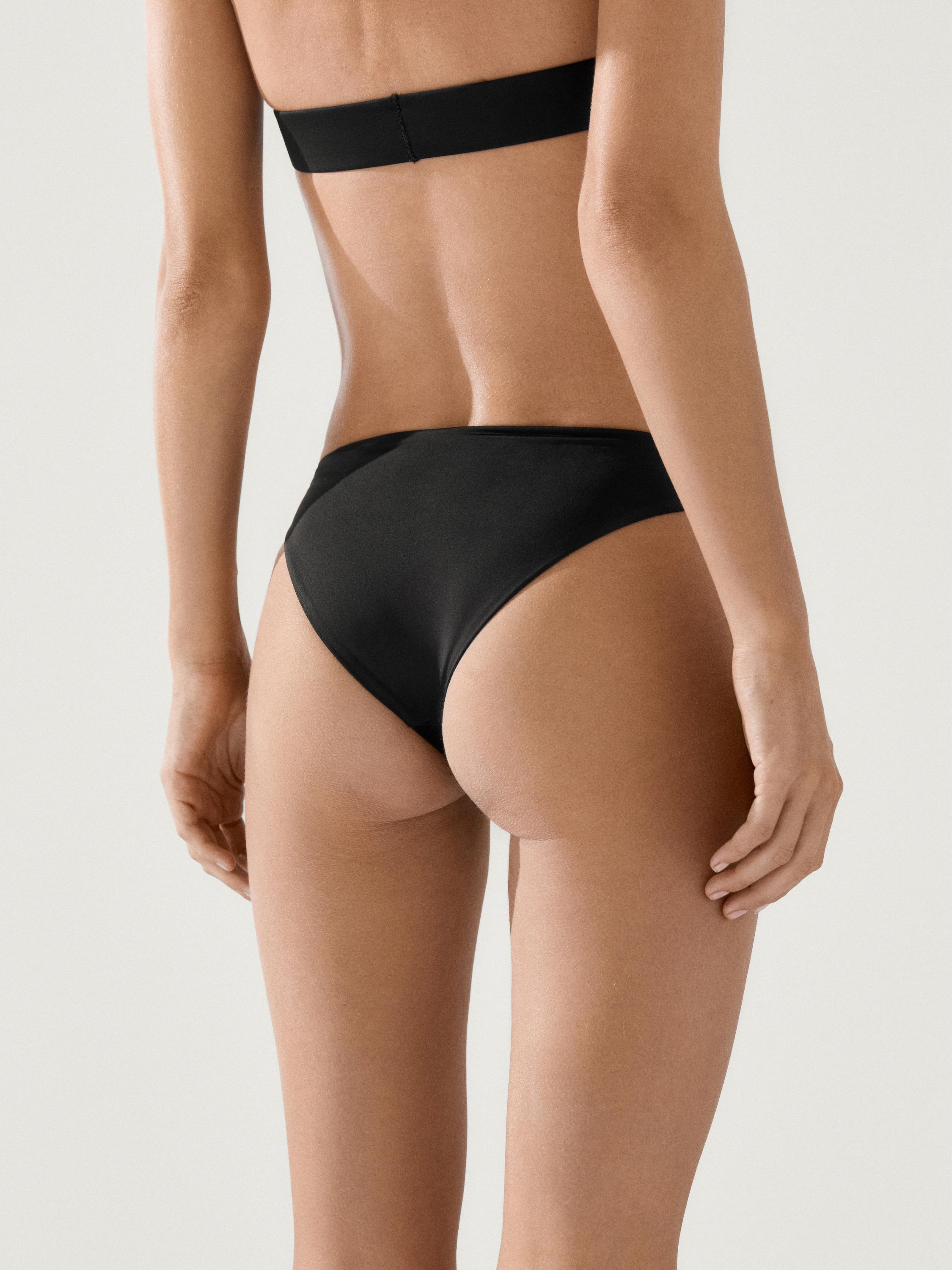 Triangle bikini top — BLACK