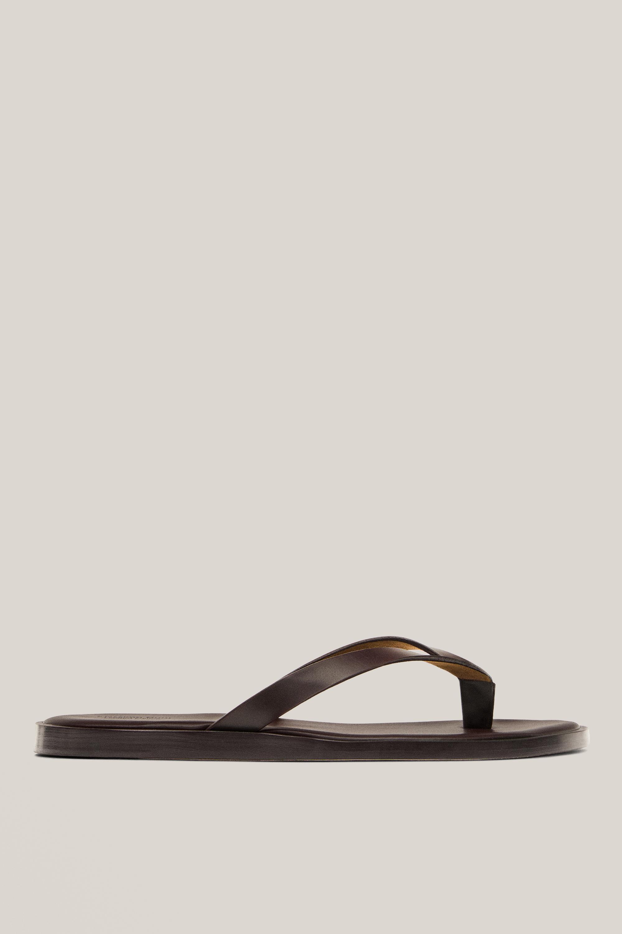 Nappalæder tåsandal – Limited Edition