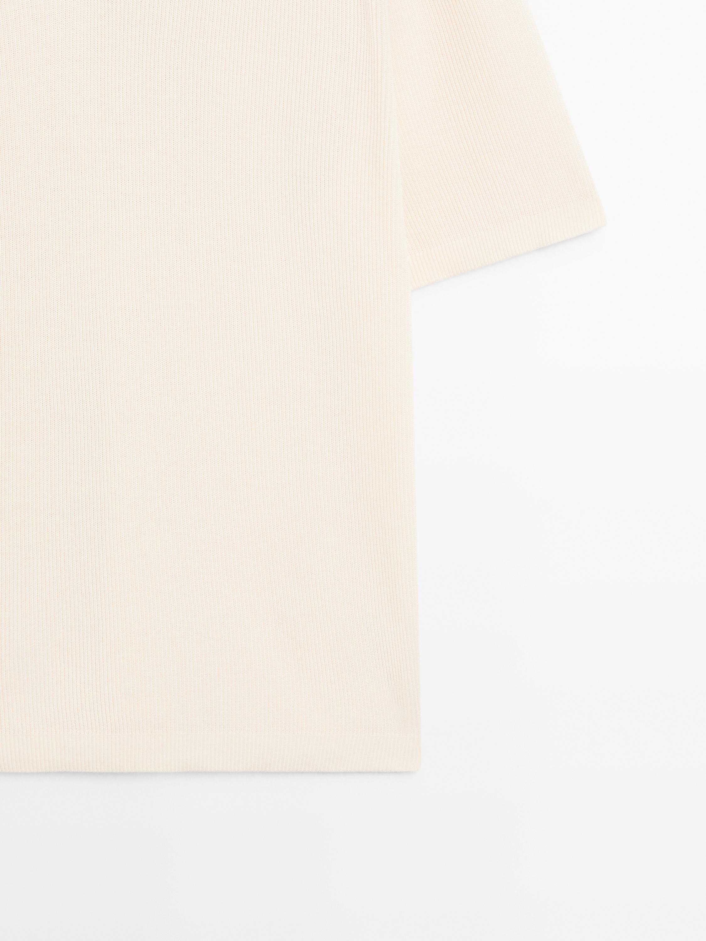 Short sleeve cotton jersey polo shirt