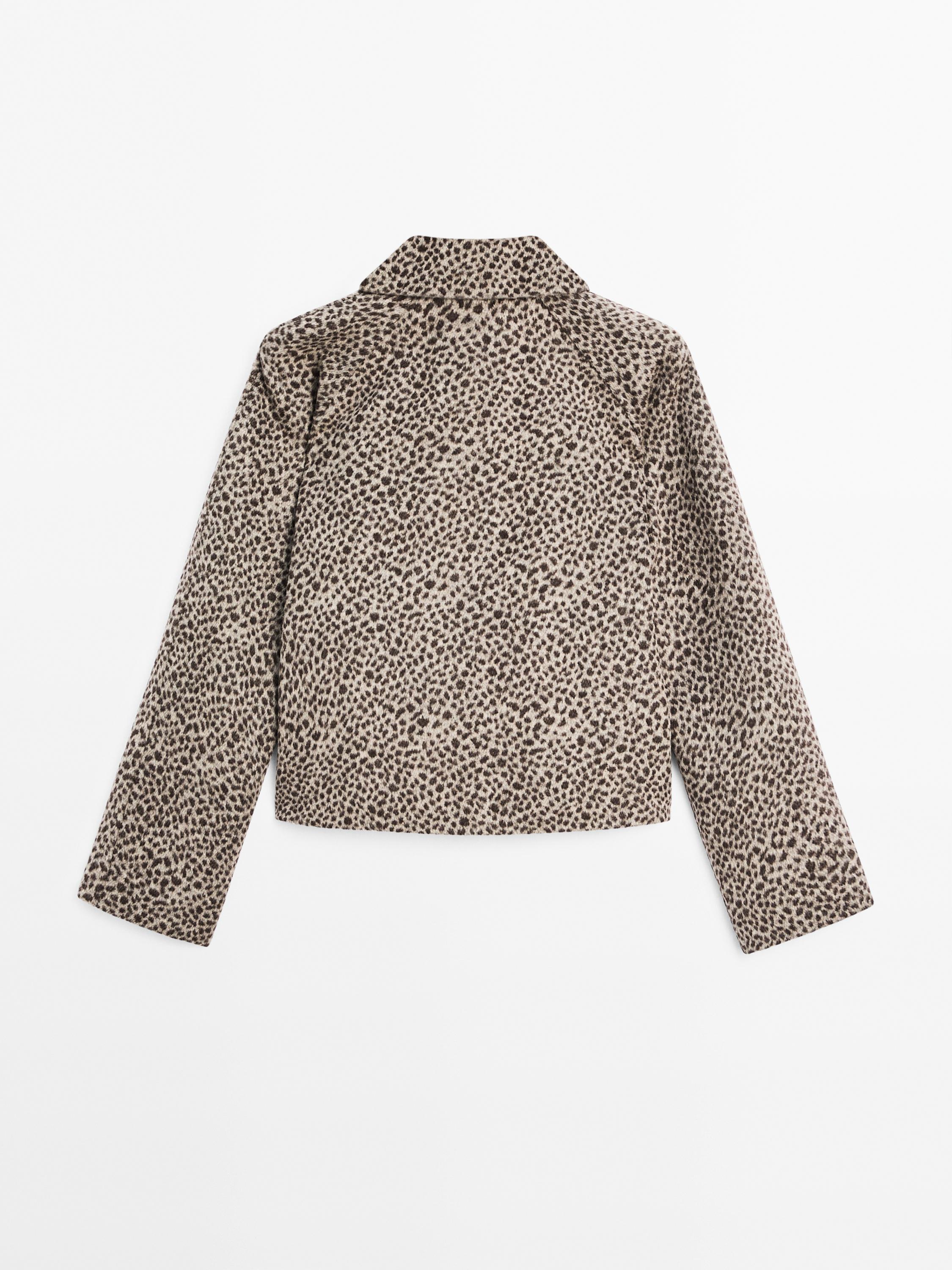 Short wool blend coat