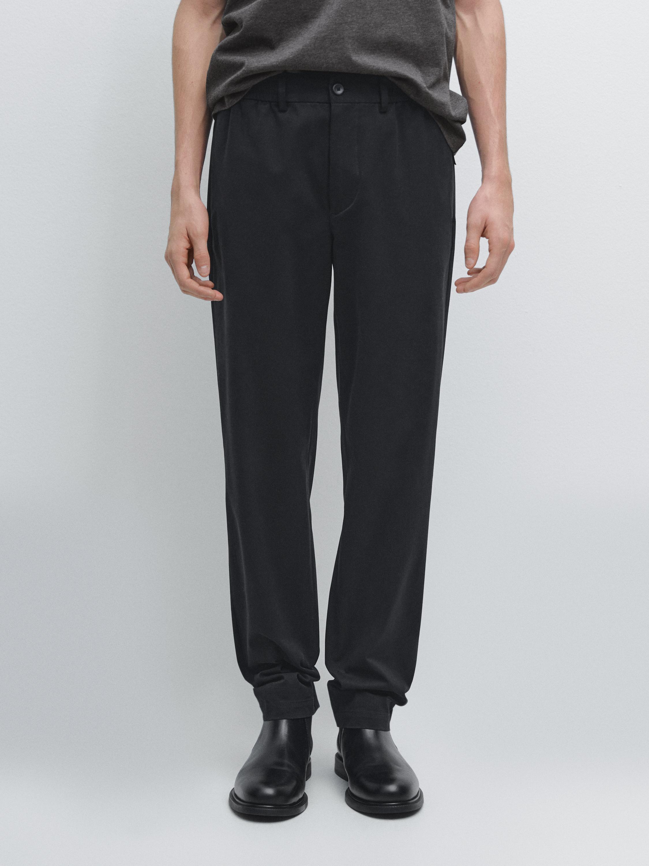 Pantalón jogger fit mezcla algodón