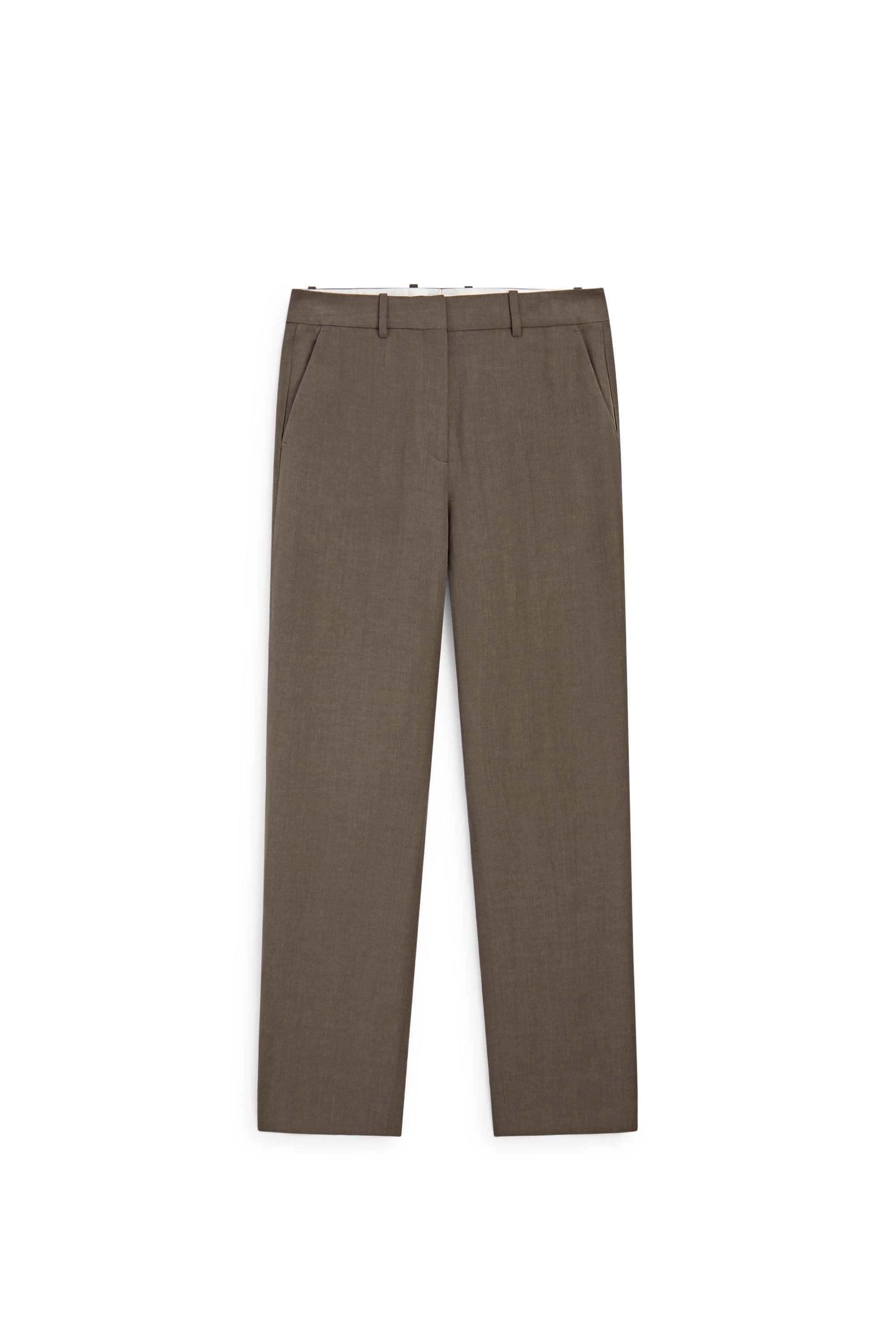 Massimo Dutti Keten karışımlı ince pantolon - STUDIO
