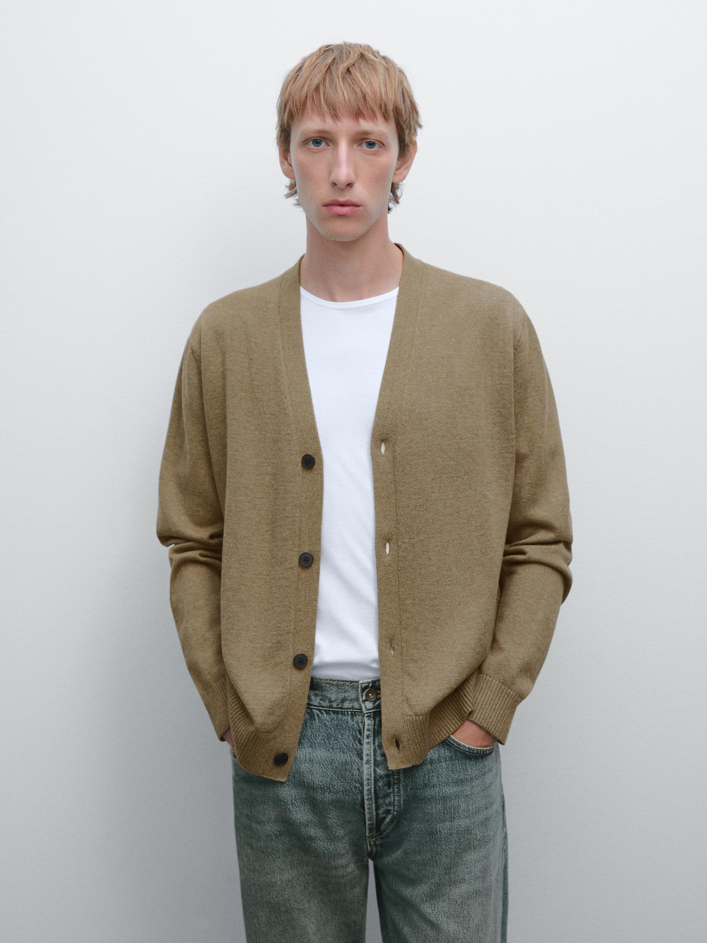 100% cotton knit cardigan
