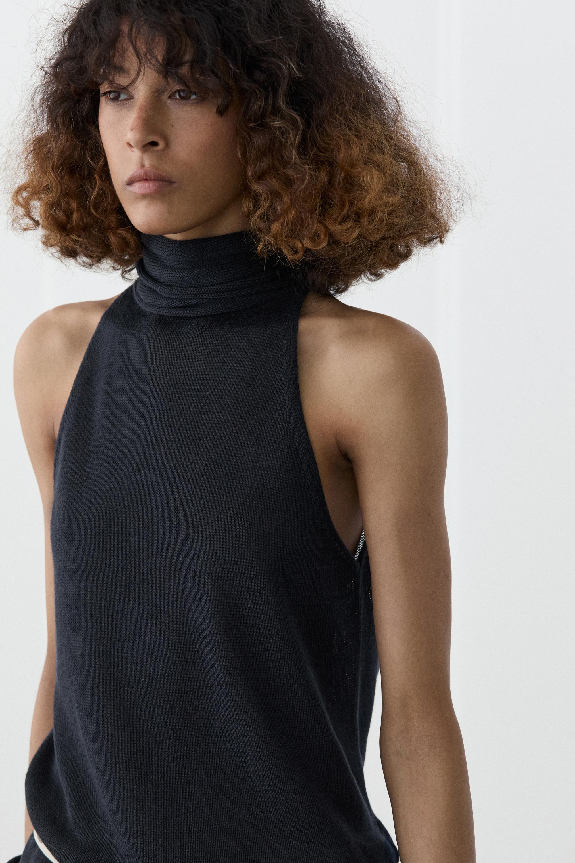 Top halter fluido con laccio