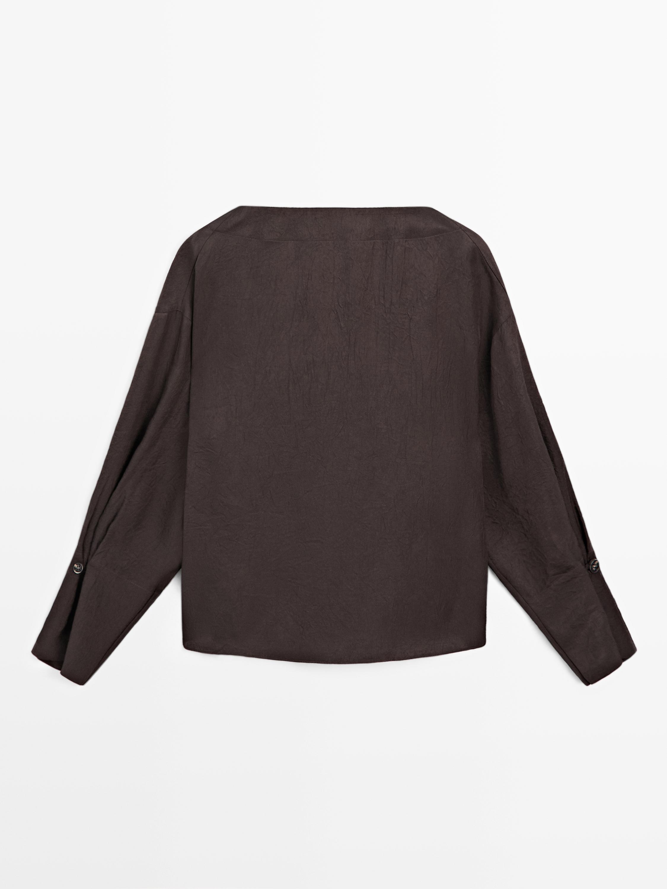 Blouse fluide avec boutons