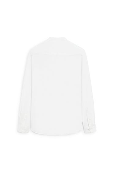 Regular fit stand collar shirt - LIMITED EDITION — WHITE 7