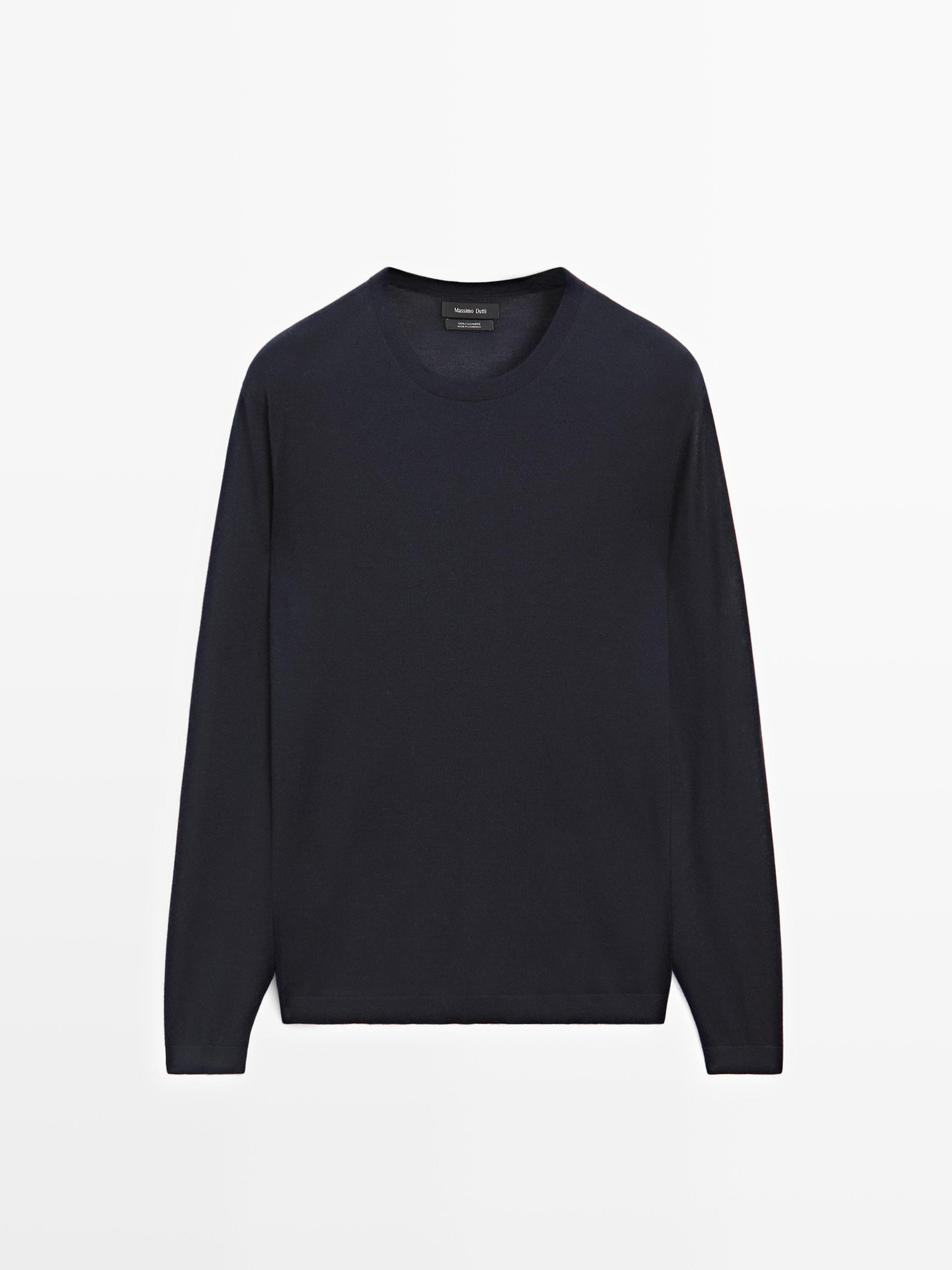 Pull en maille 100 % cachemire à col rond