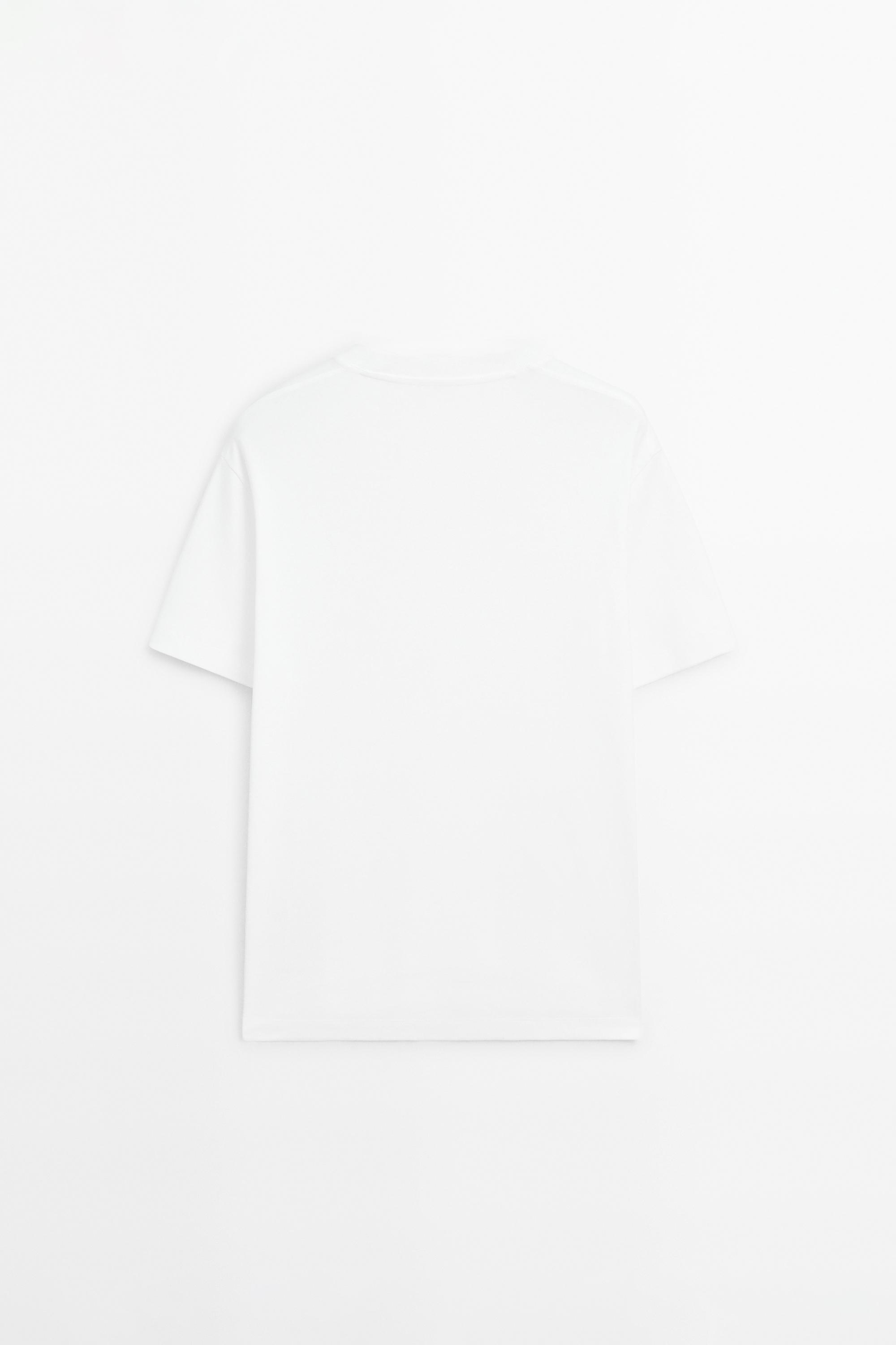 100% cotton short sleeve T-shirt — WHITE