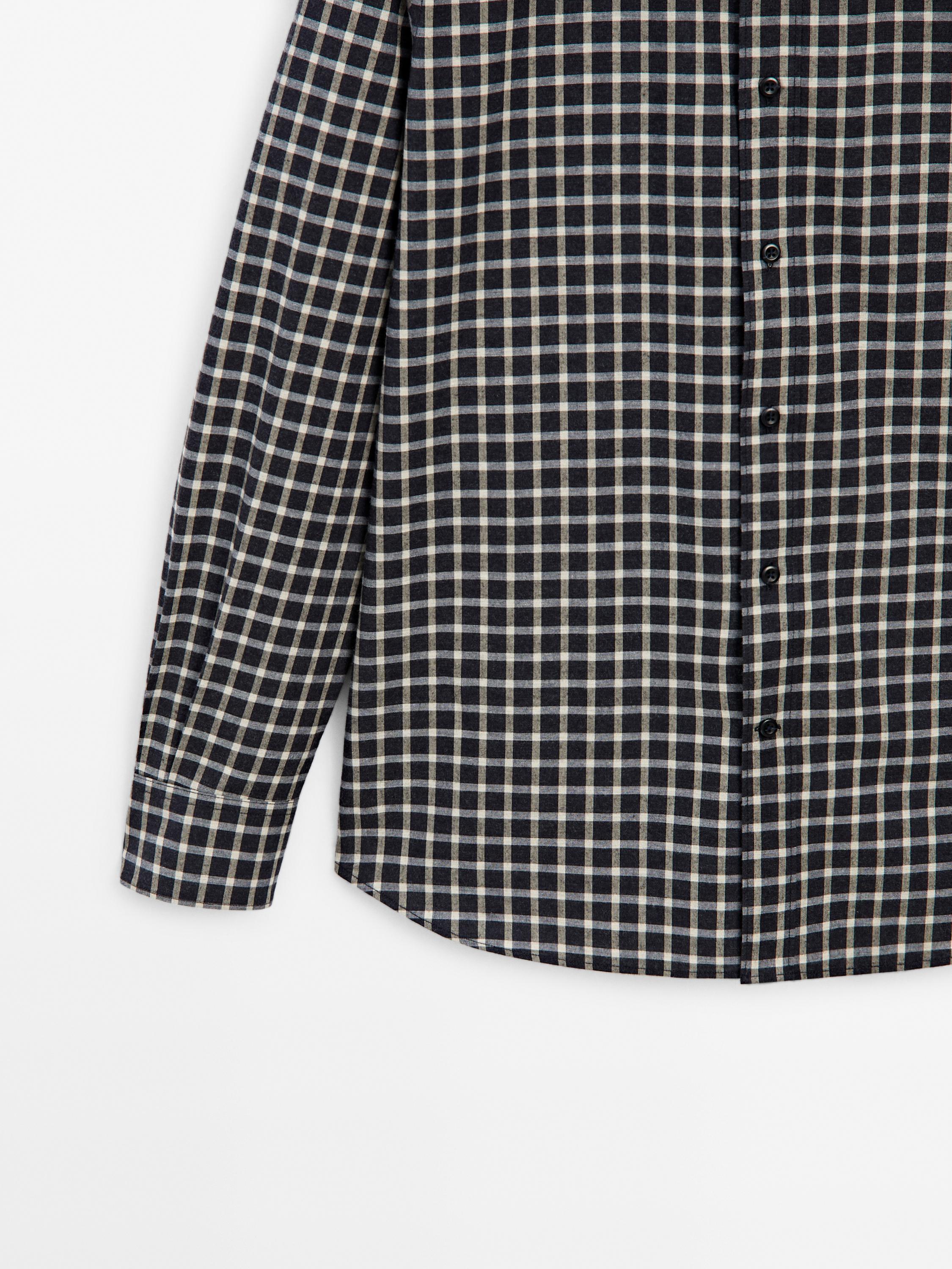 100% cotton regular fit check shirt