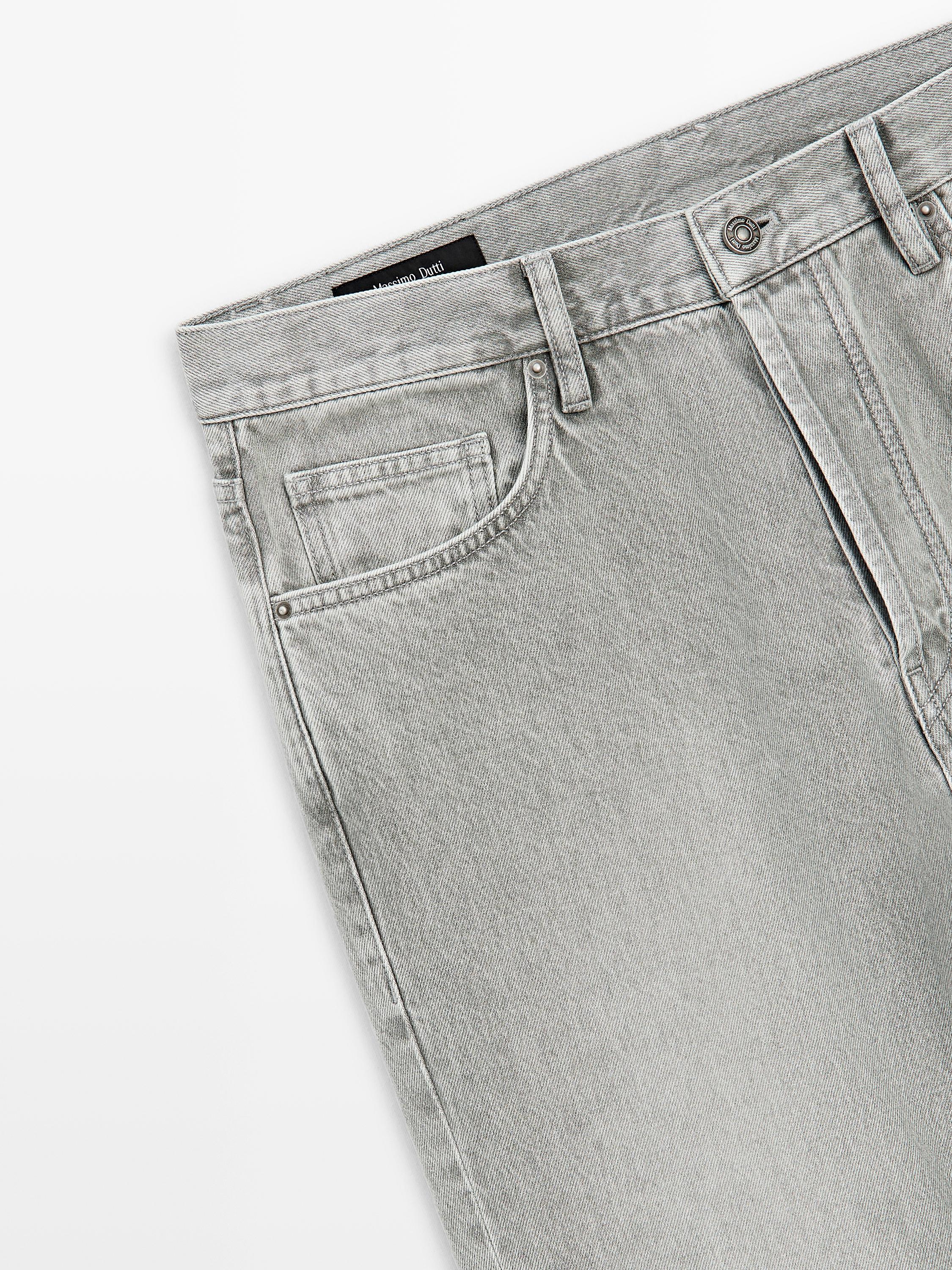 Straight-leg jeans — GREY