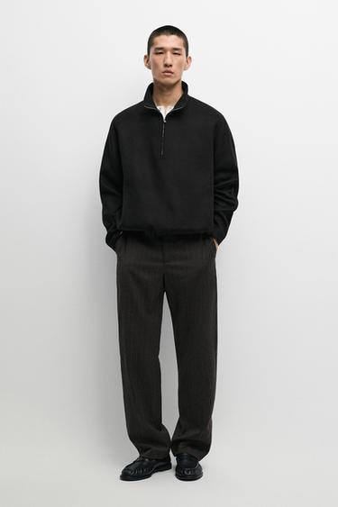 100% wool striped pants — BROWN 1