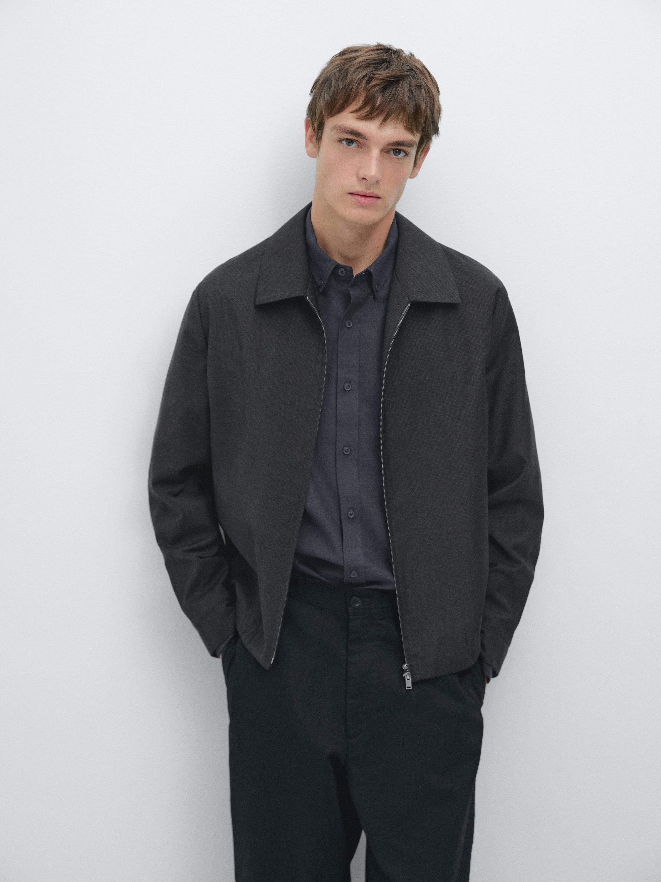 100%羊毛千鳥格紋夾克