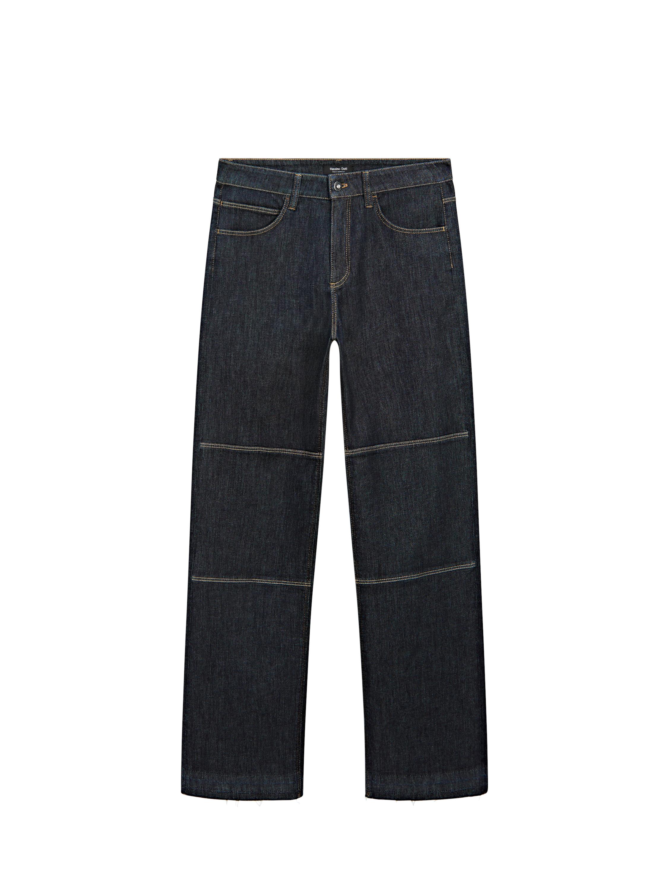 ★ Massimo Dutti★ Straight fit high waist denim pants 0509 Straight-leg high-waist jeans · Blue · Dressy | Massimo Dutti