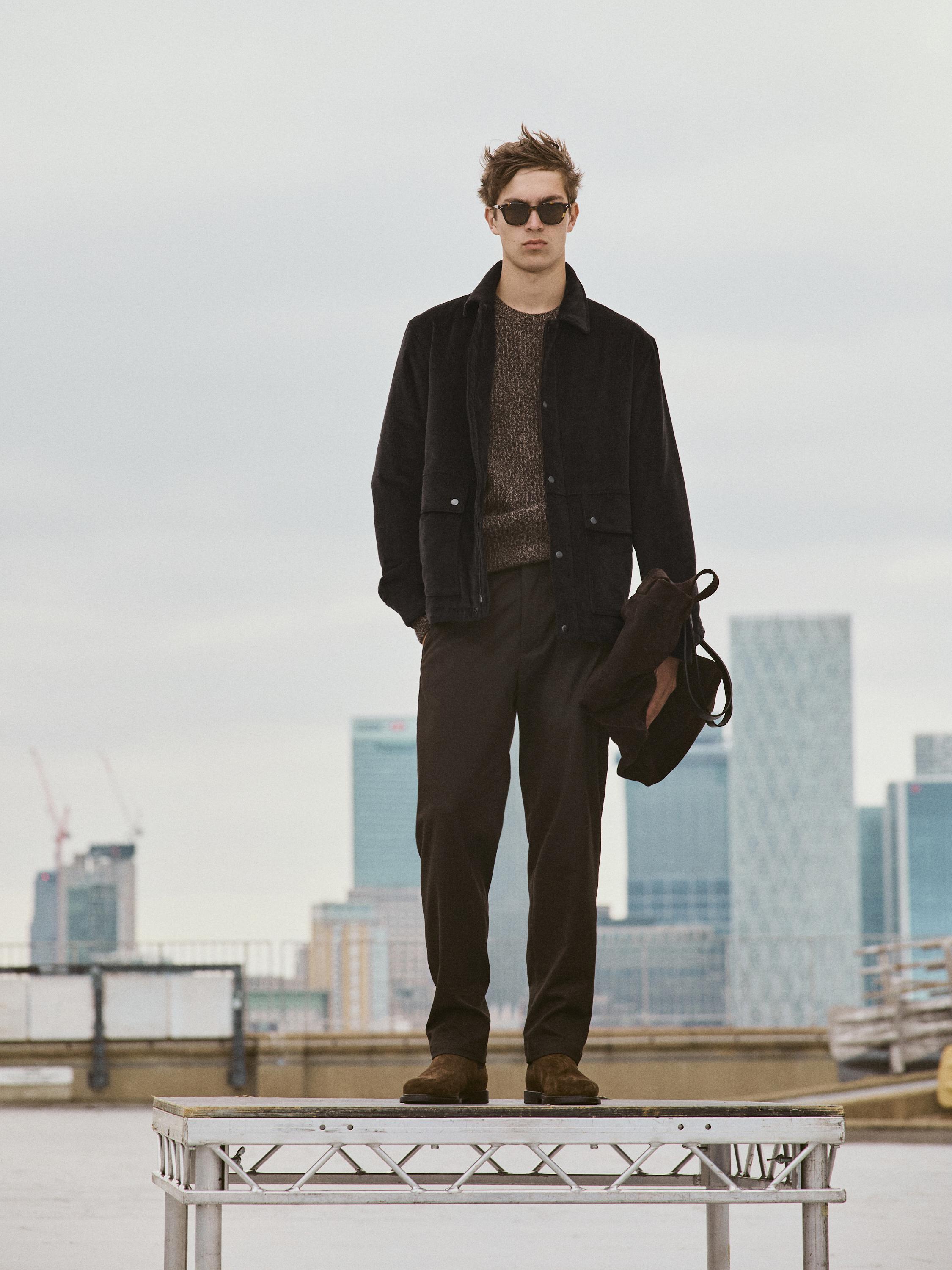 Corduroy jacket with pockets