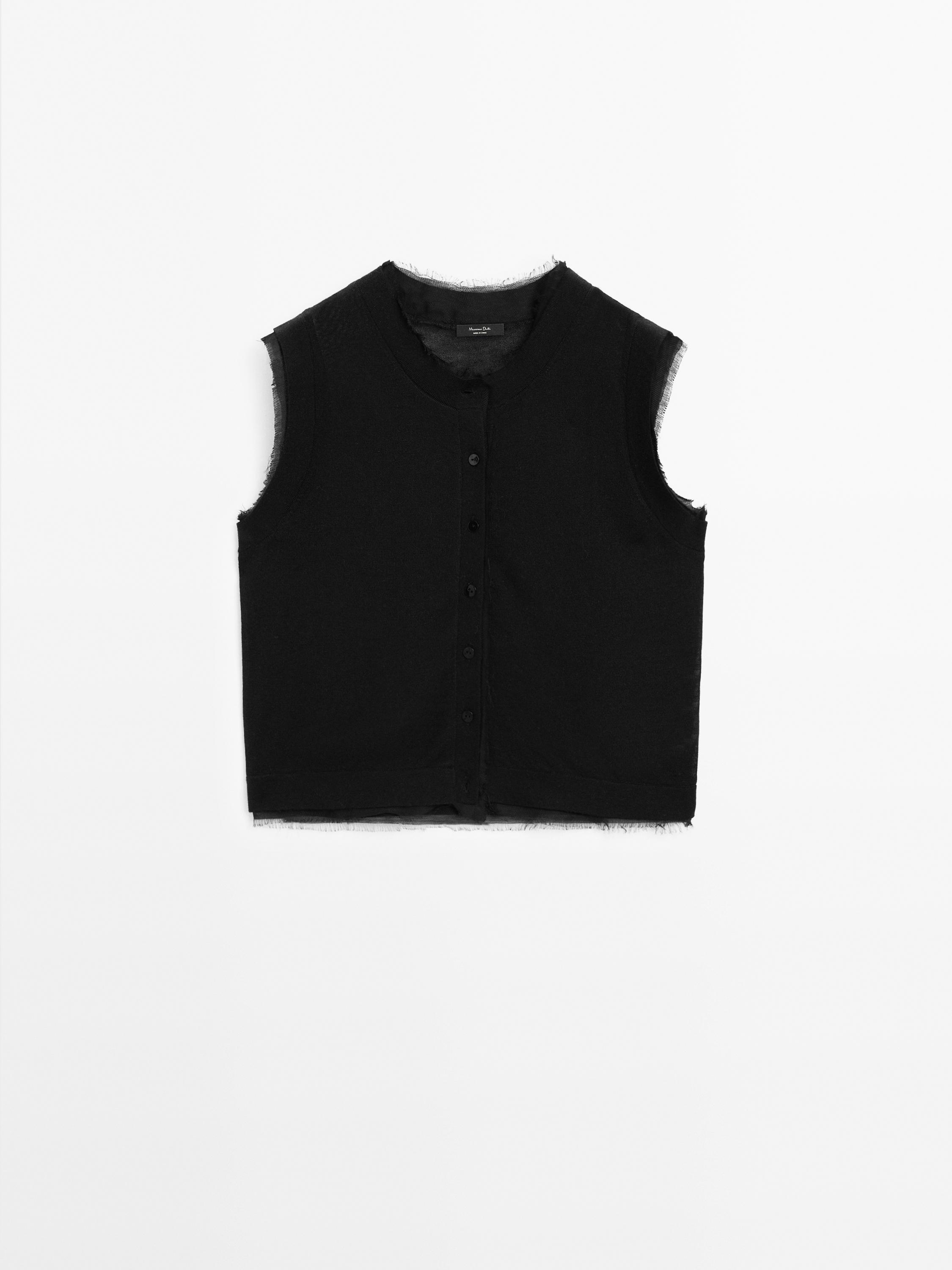 Double fabric vest