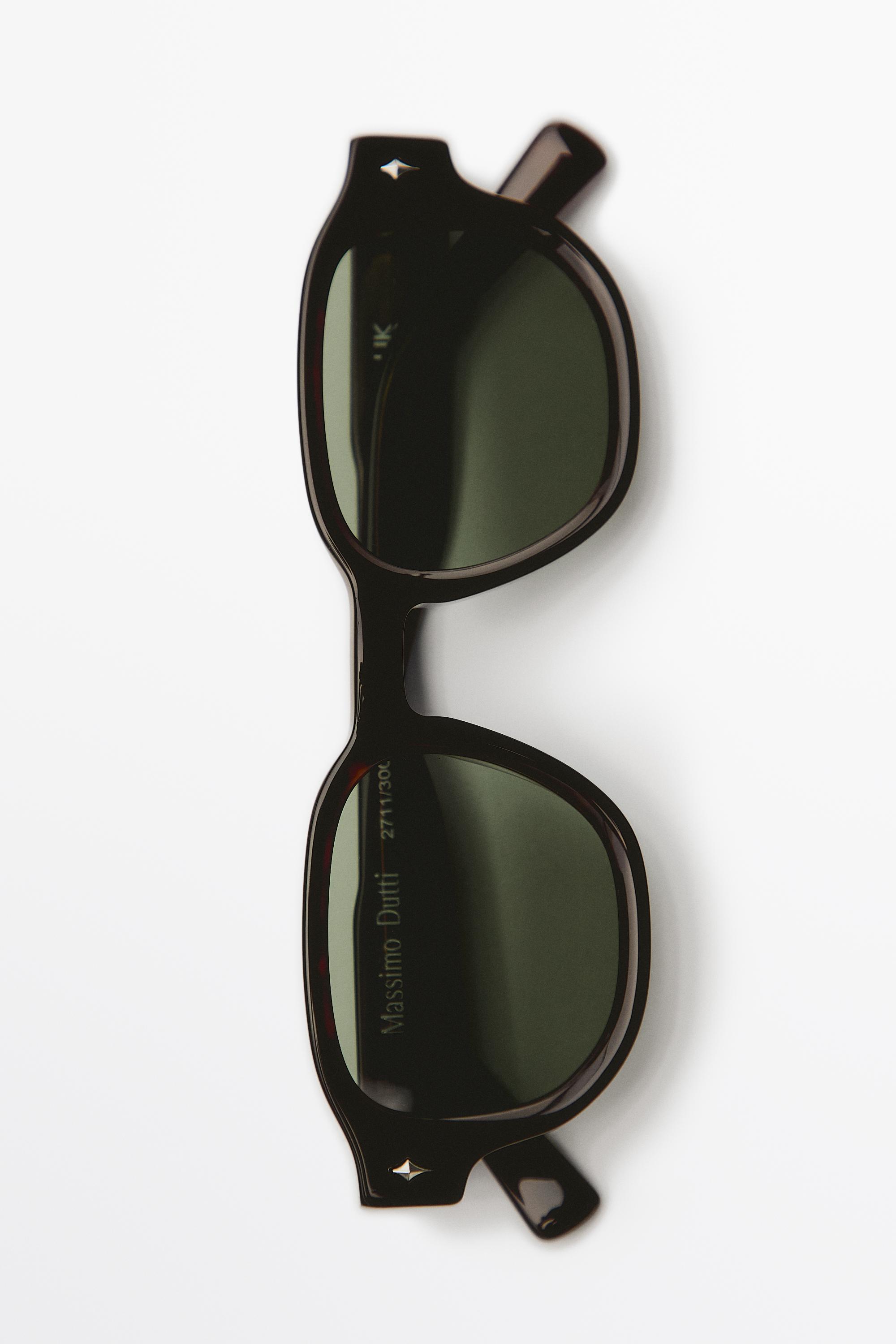 Round sunglasses — BROWN