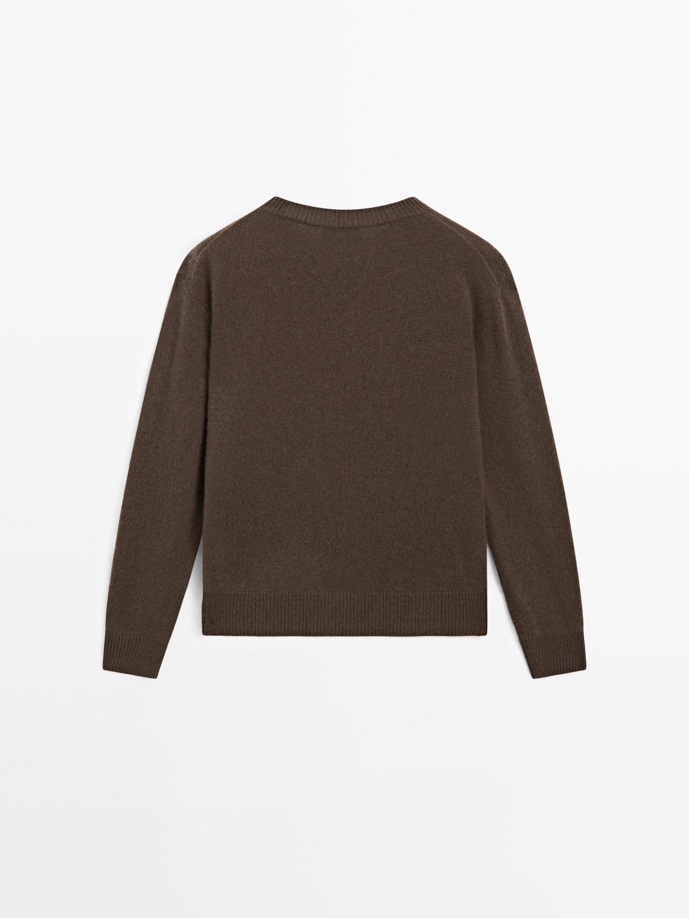 Jersey cuello redondo 100% cashmere