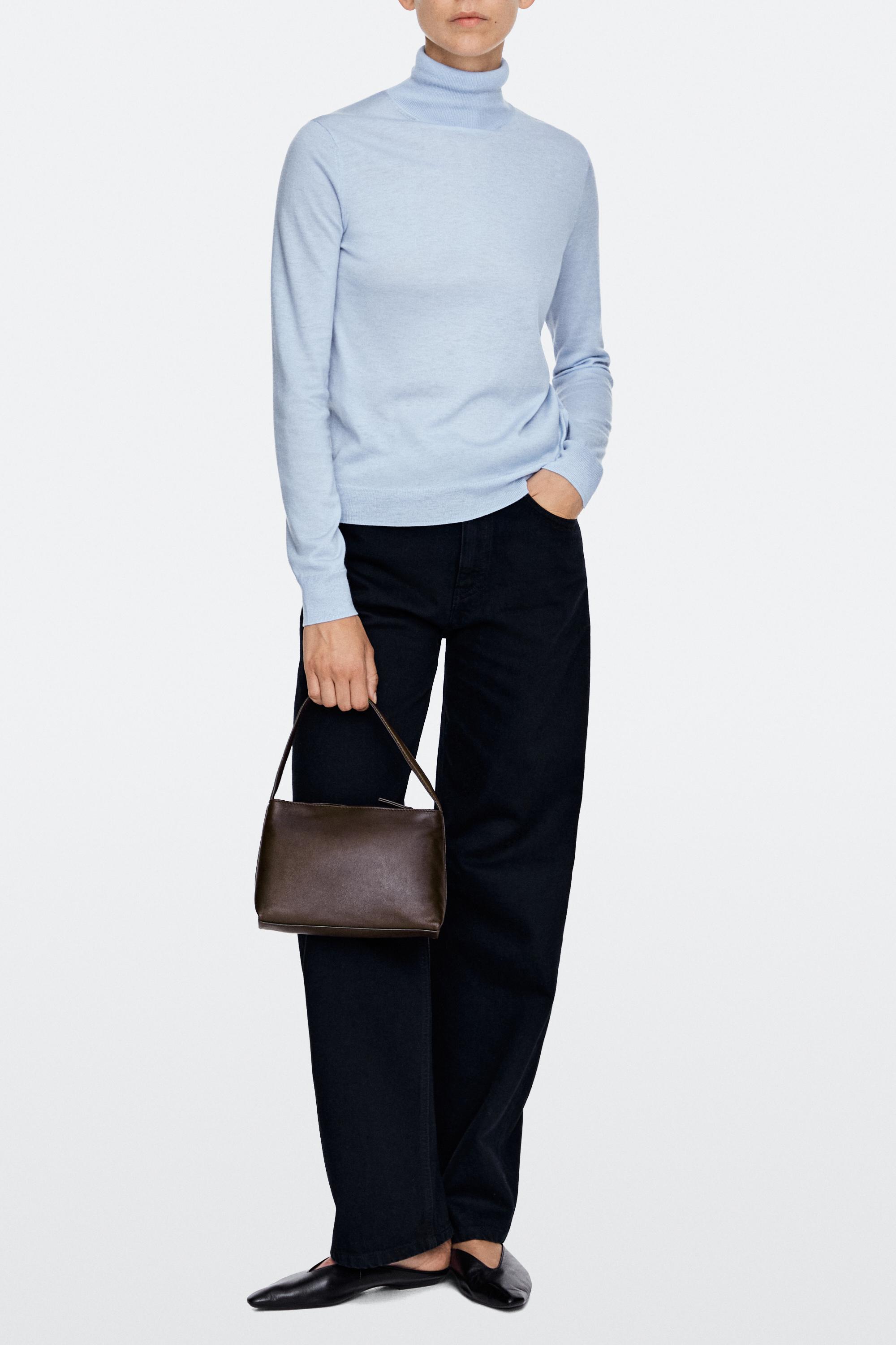 Petit sac porté épaule en cuir nappa