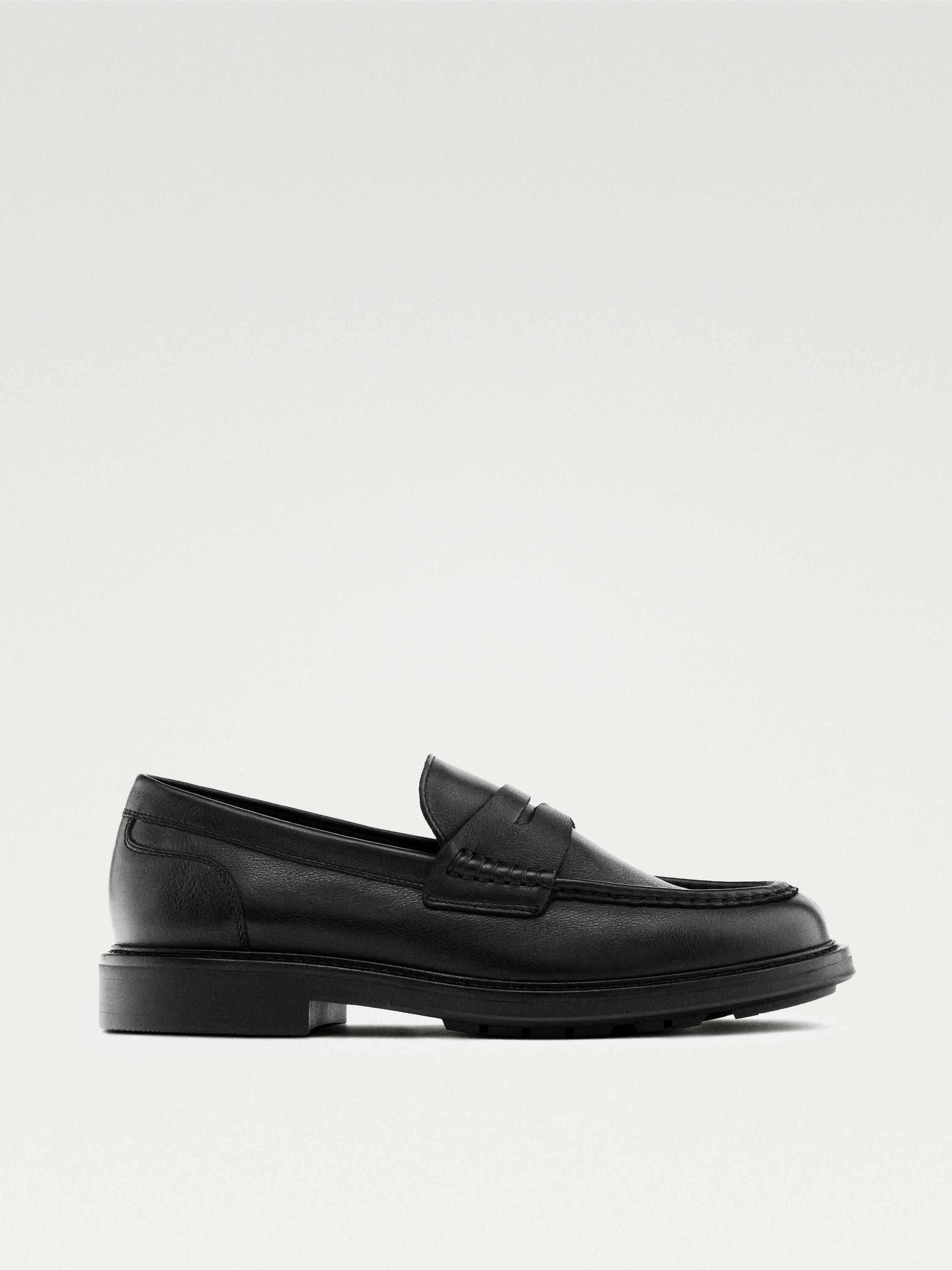 Soft leather loafers