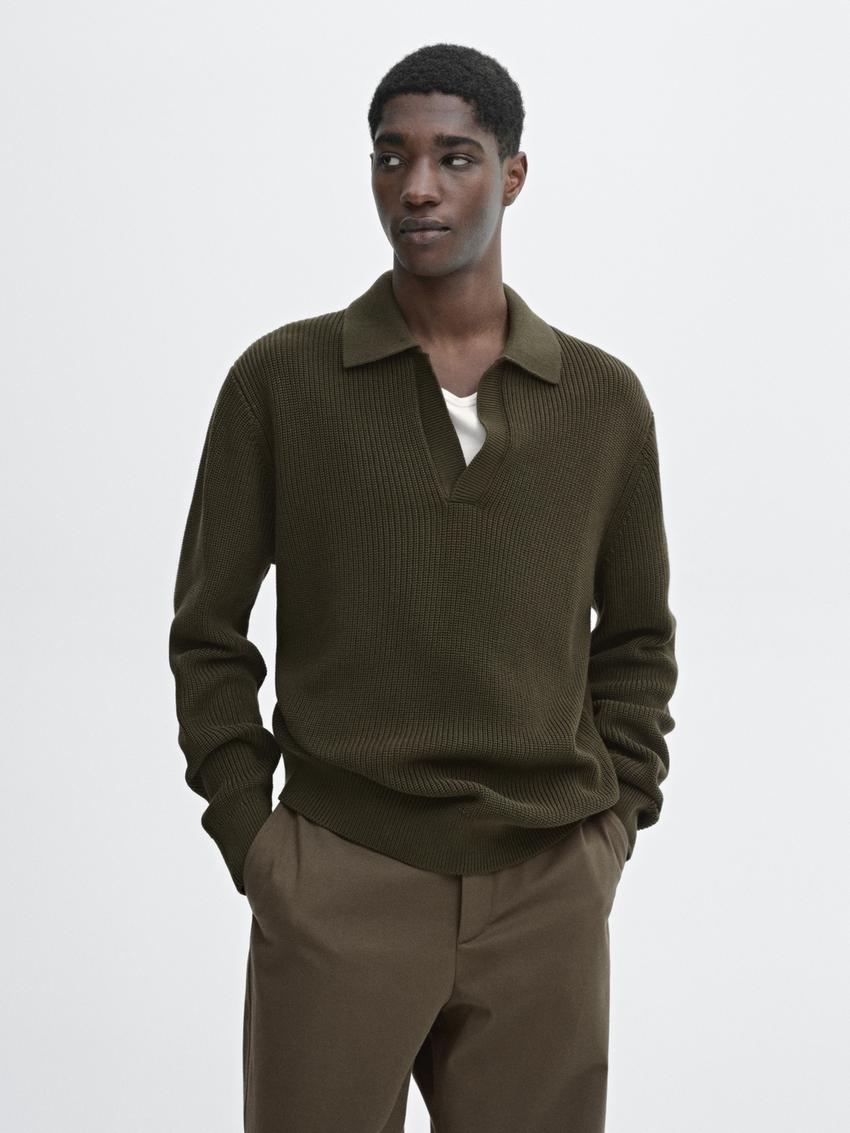 polos hombre manga larga massimo dutti