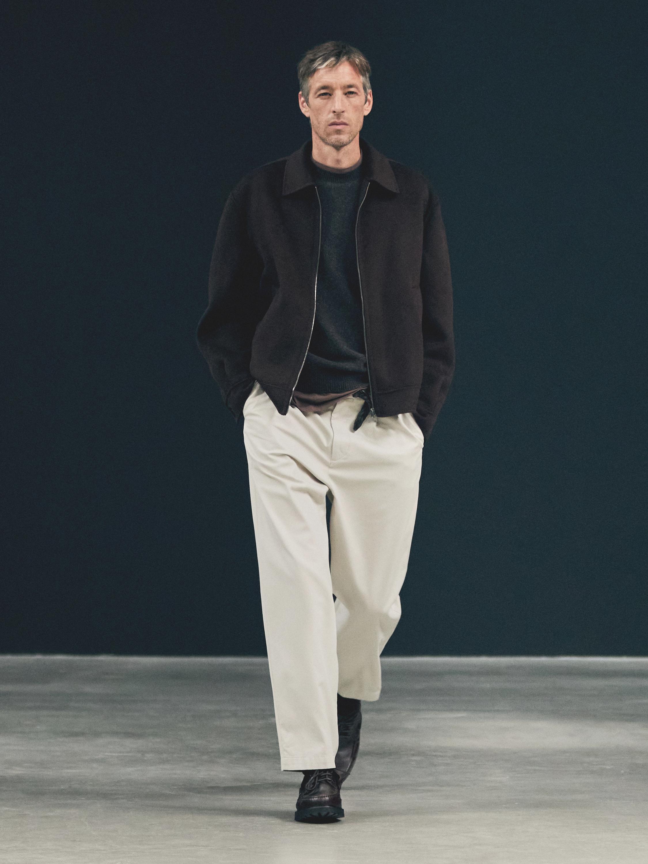 100% cotton relaxed fit trousers