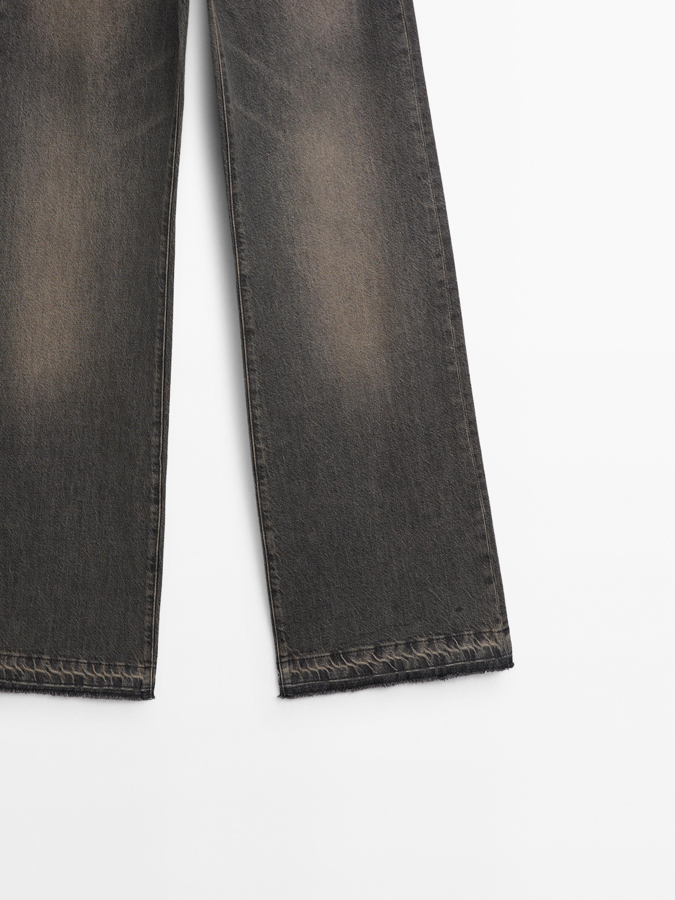 Mid-rise bell bottom jeans