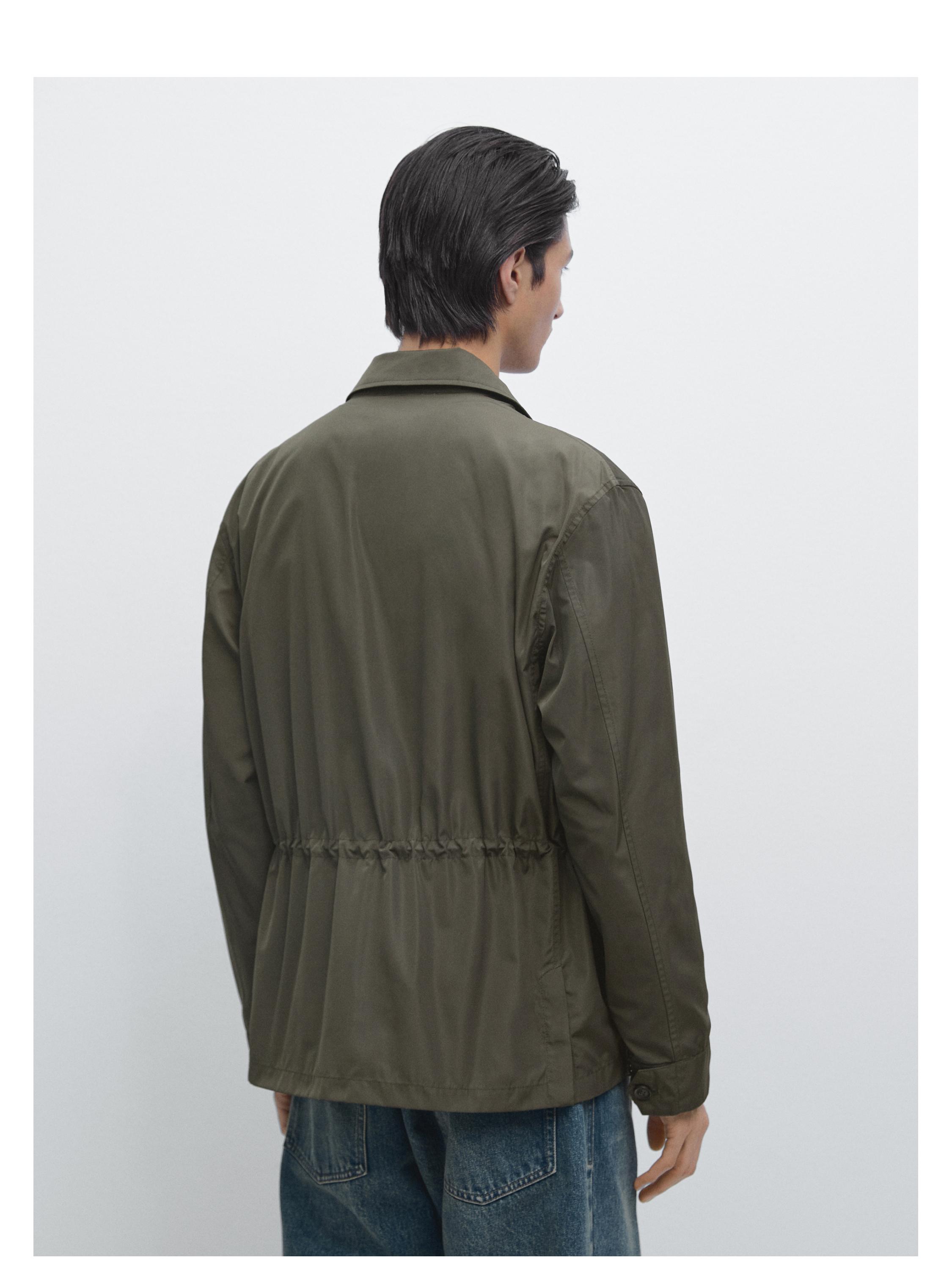 Lightweight jacket with pockets — KHAKI